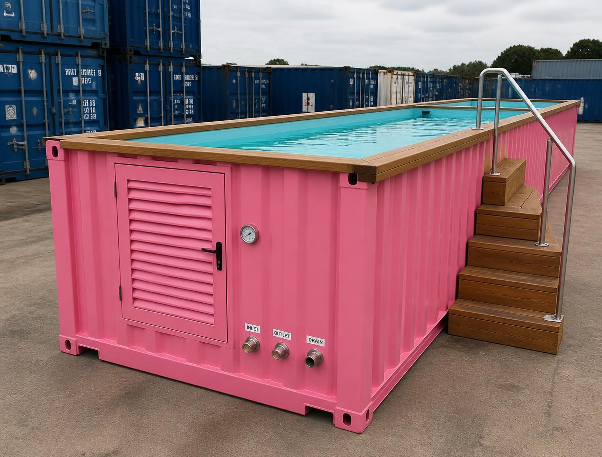 Pink 30 FT Container Pool — 30ft — new — container pools (image 2 of 4)