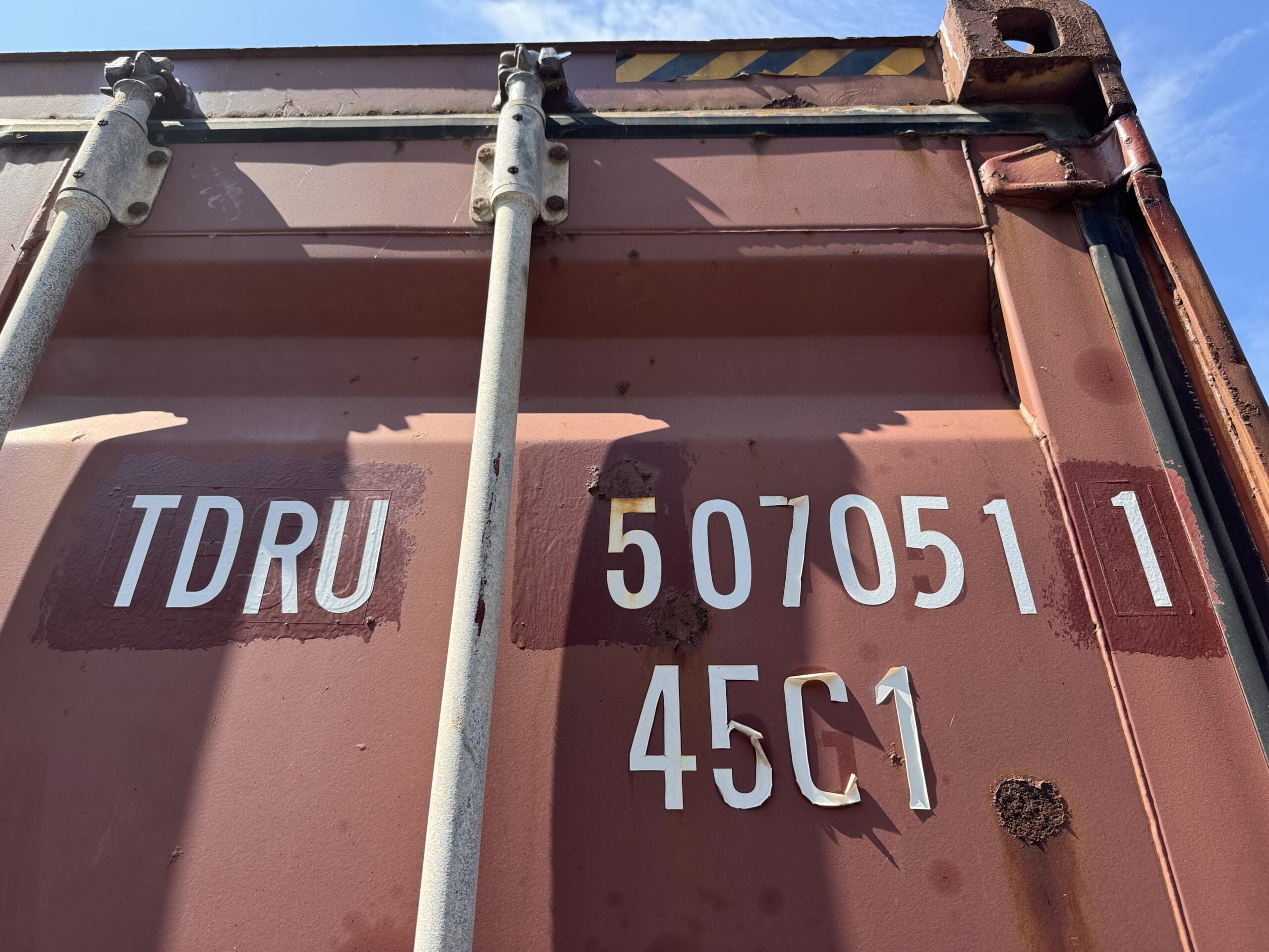 40ft Used High Cube Shipping Container – Wind & Watertight – Red — 40ft — used (image 2 of 12)
