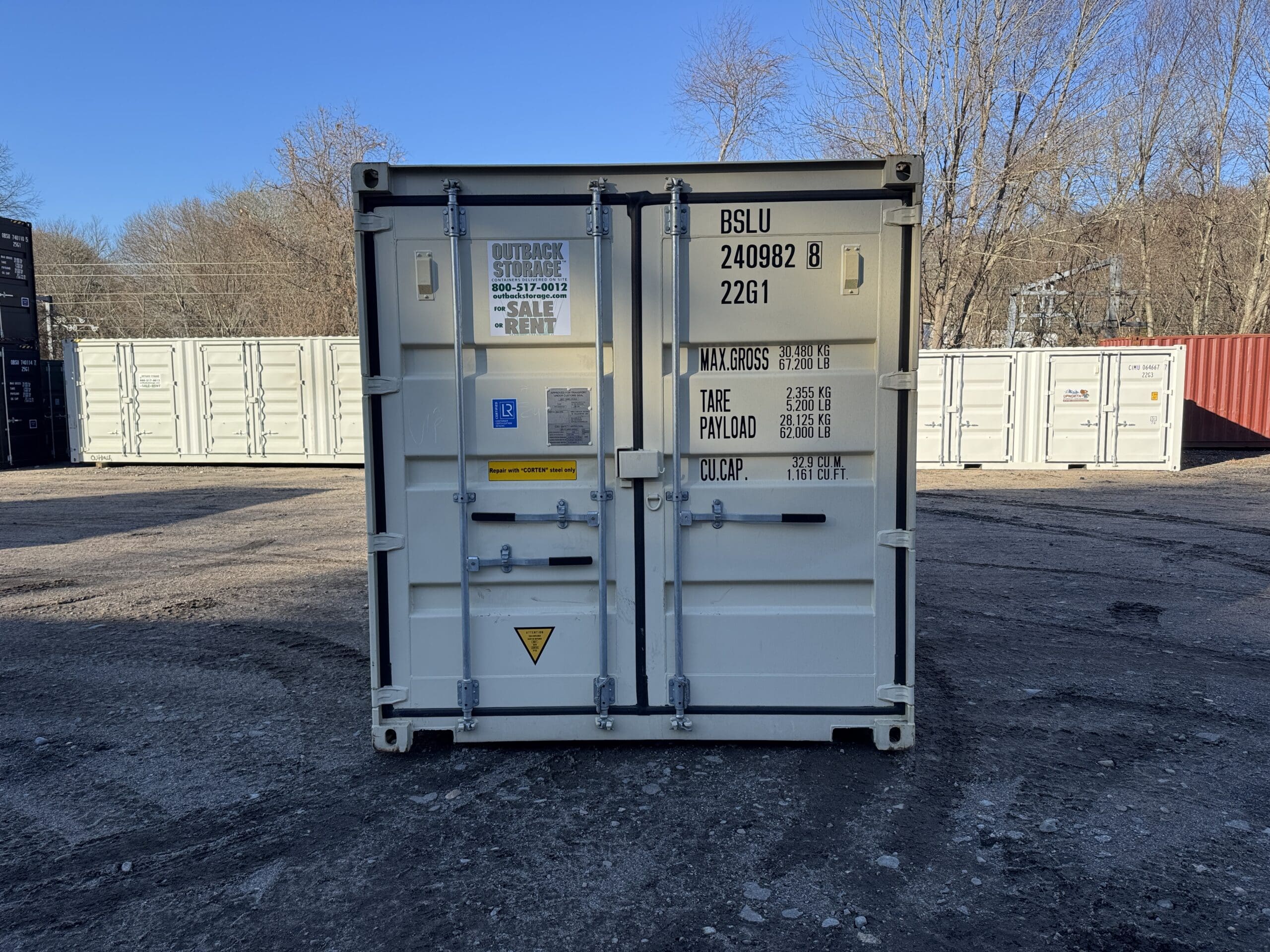 20ft New Shipping Container – Wind & Watertight – Beige — 20ft — new (image 3 of 12)