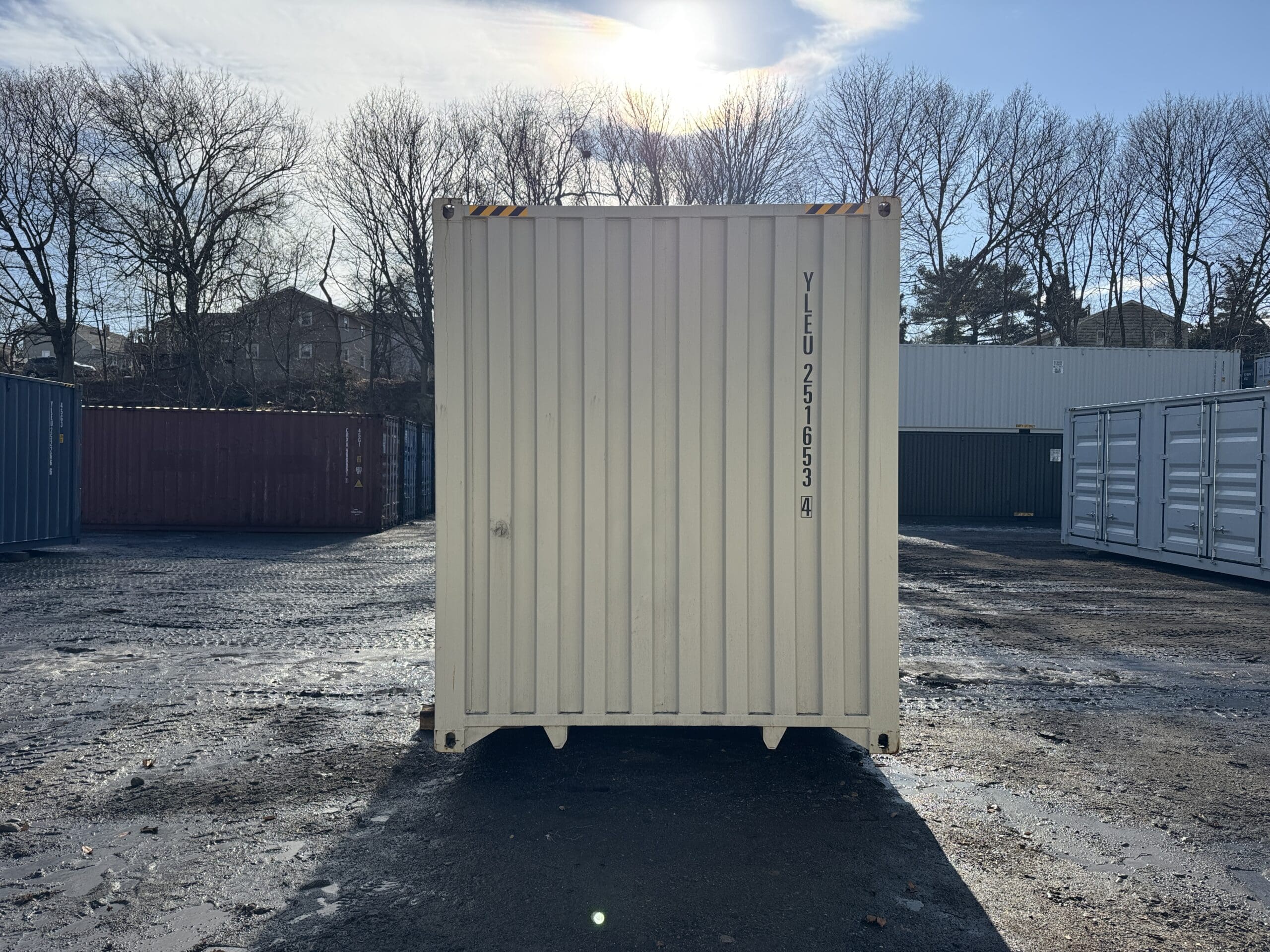 40ft New High Cube Shipping Container – Wind & Watertight – Lt Gray — 40ft — new (image 7 of 12)