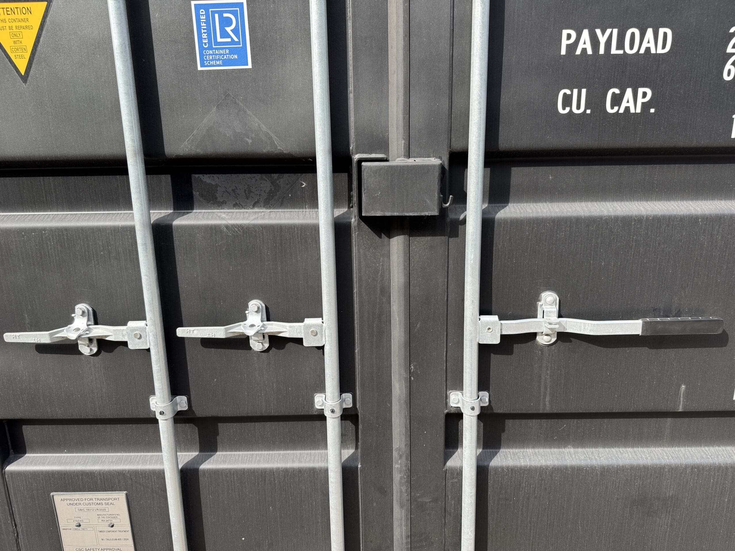 20ft New High Cube Shipping Container – Wind & Watertight – Black — 20ft — new (image 4 of 12)