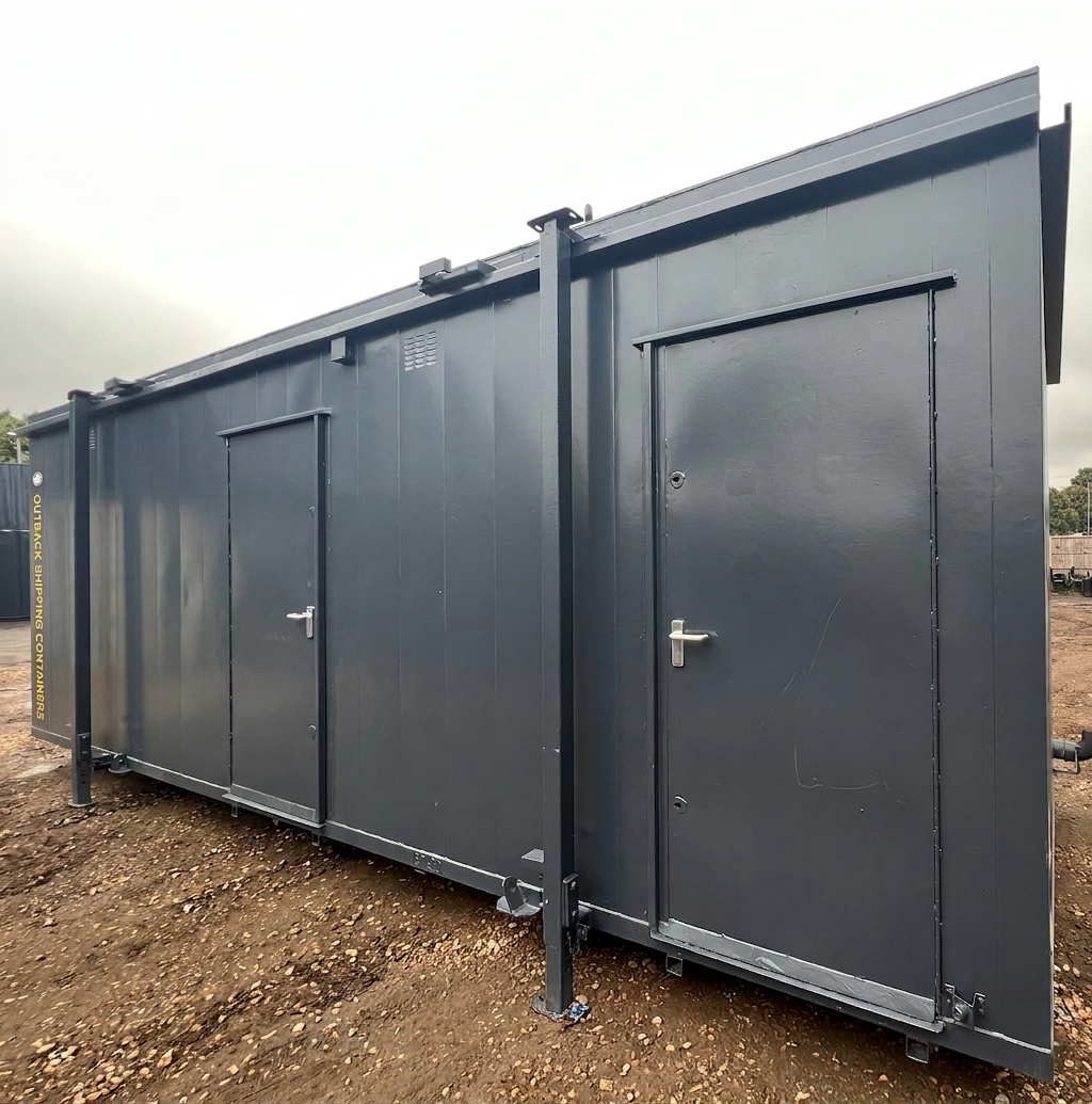 Toilet Block Cabin — 24 x 9 ft Anti-Vandal — 5+1 Container Toilet WC — No 738 — product gallery image 4 of 13