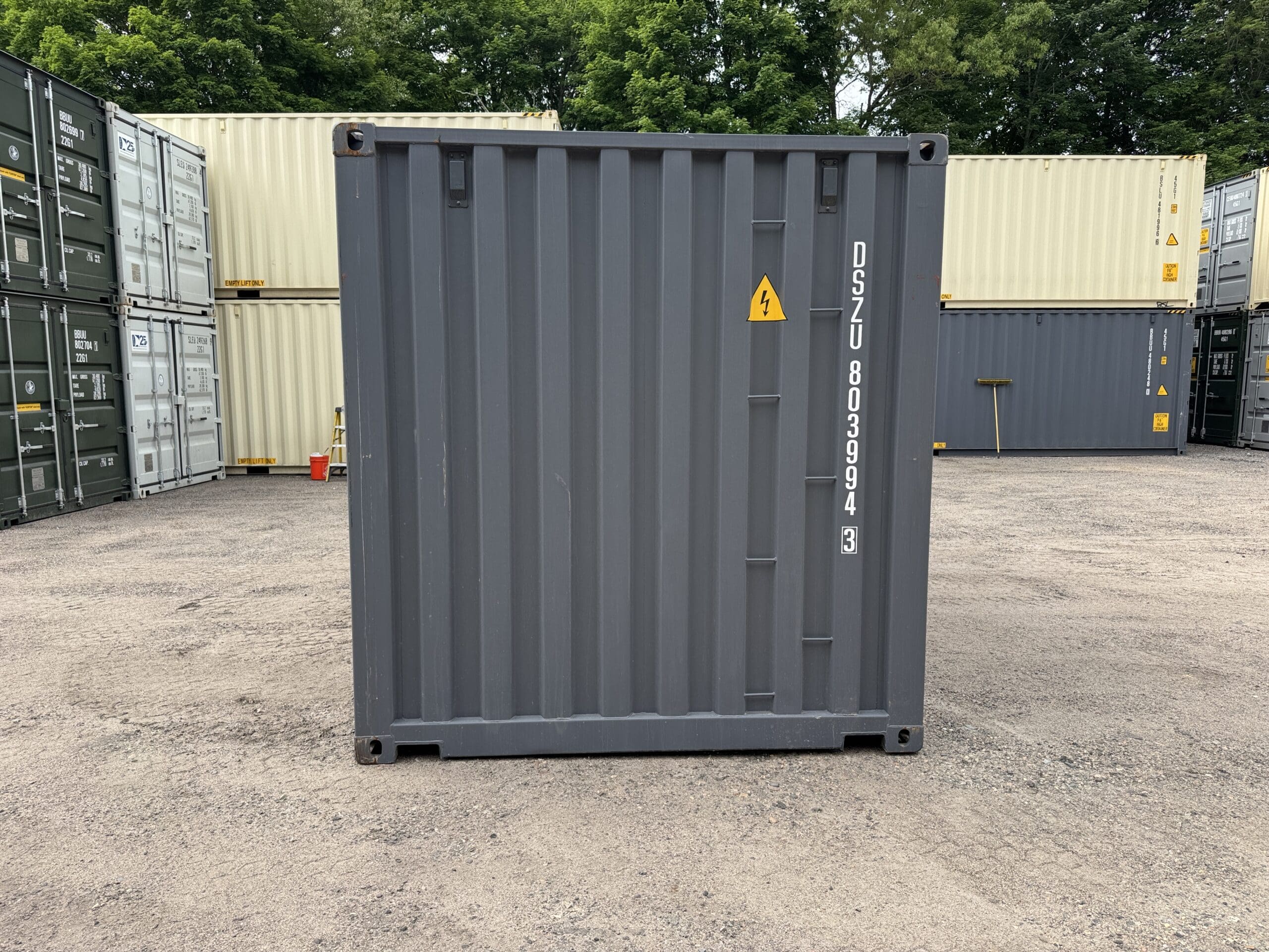 20ft New Shipping Container – Wind & Watertight – Gray — 20ft — new (image 11 of 12)