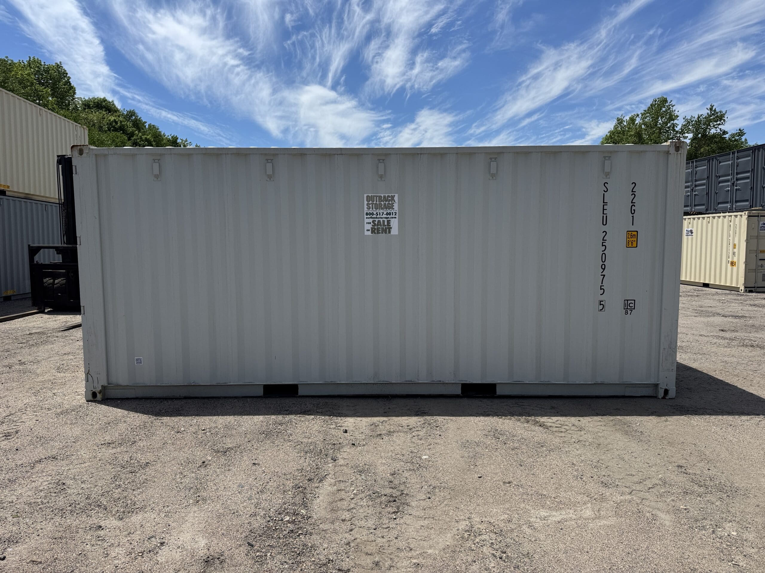 20ft New Shipping Container – Wind & Watertight – Gray — 20ft — new (image 8 of 12)