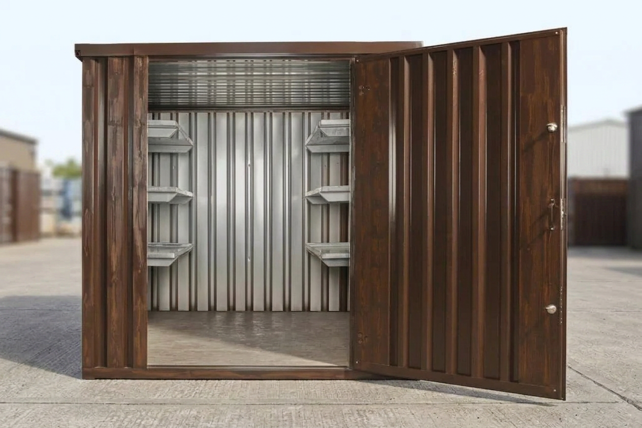 Wood-Effect Flat Packed Storage Container 2M X 2.1M — new — storage containers (image 6 of 6)
