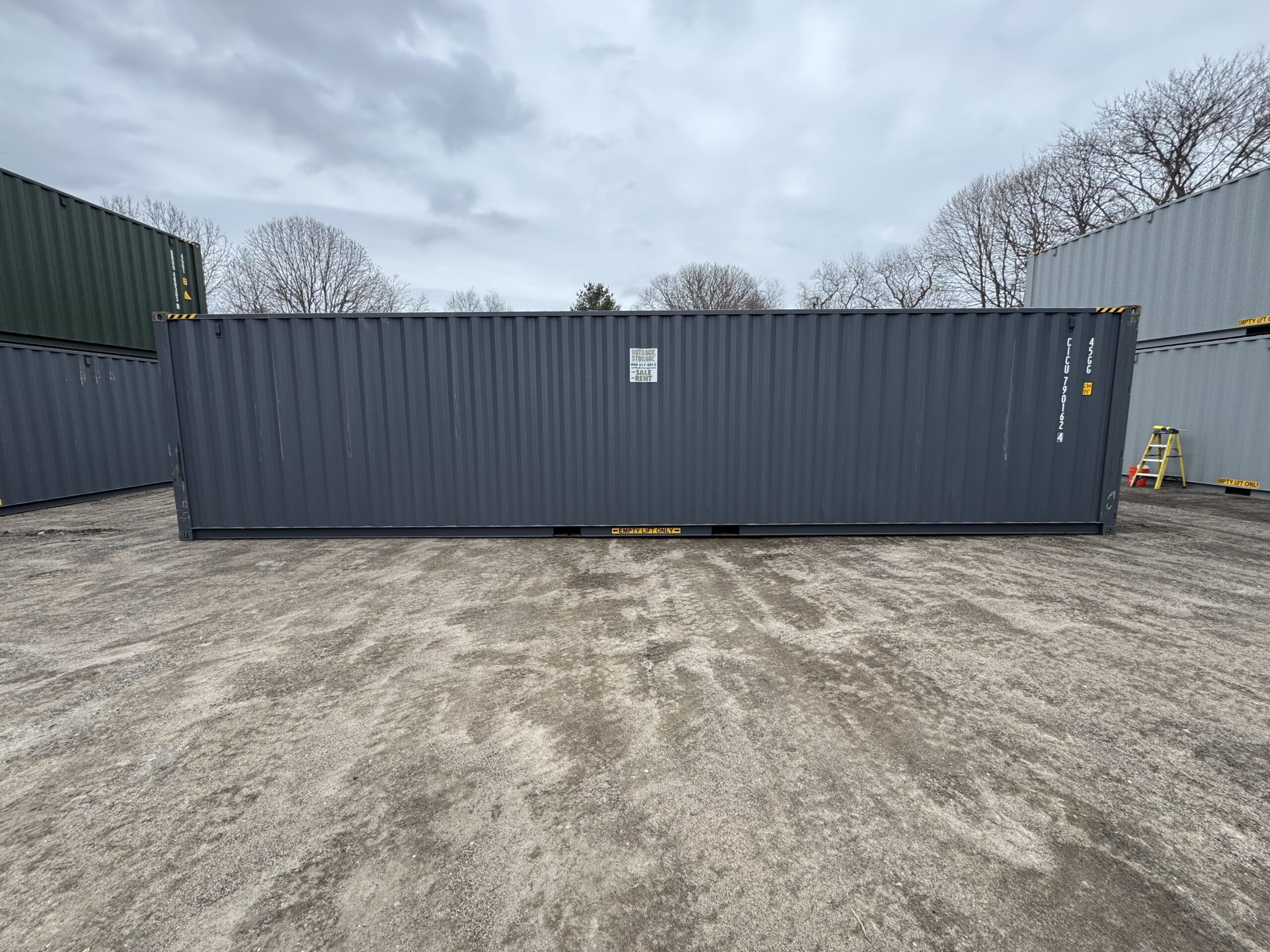 40ft New High Cube Shipping Container – Wind & Watertight – Dk Gray — 40ft — new (image 12 of 12)