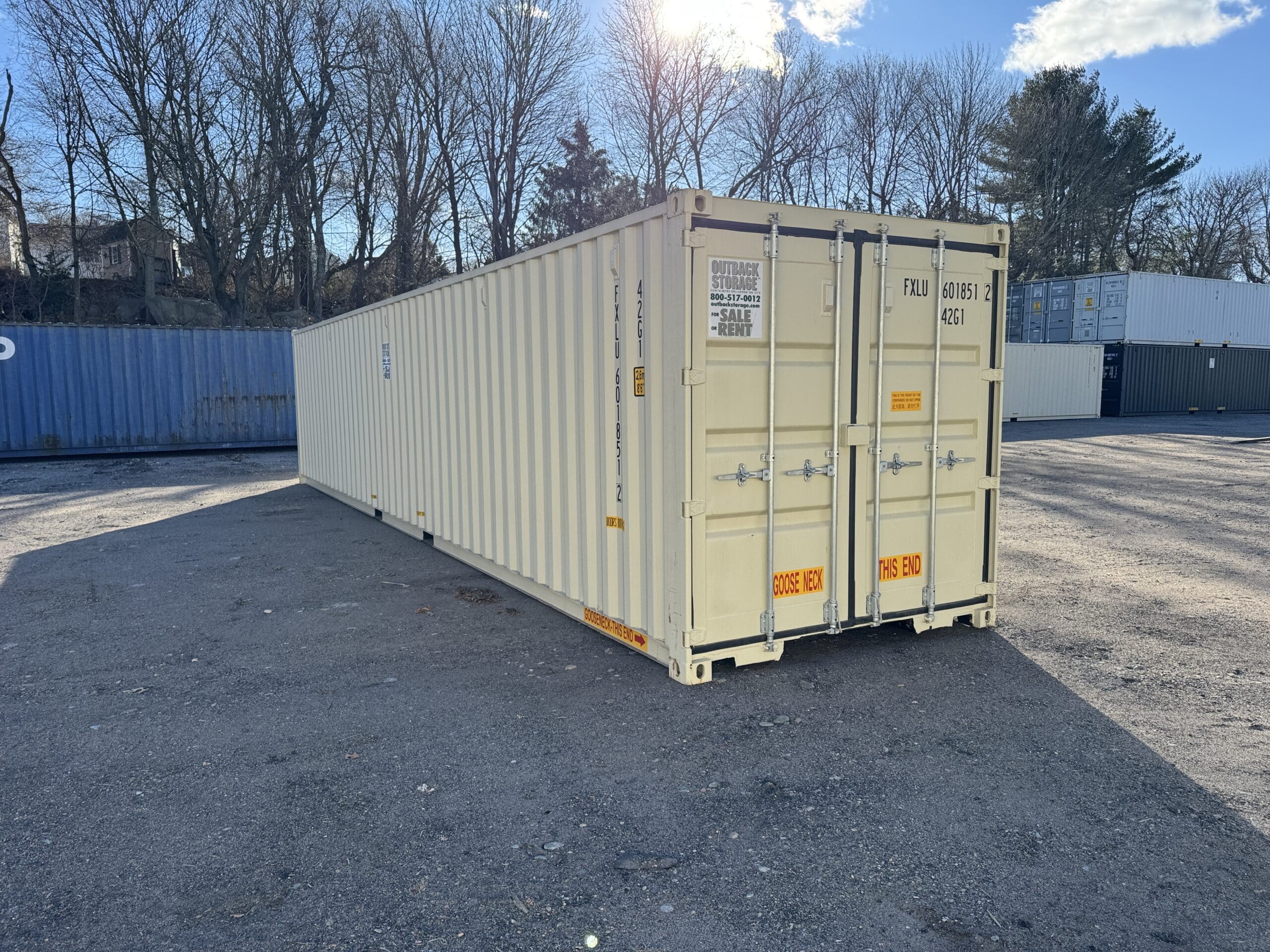 40ft New Shipping Container – Wind & Watertight – Beige — 40ft — new (image 12 of 12)