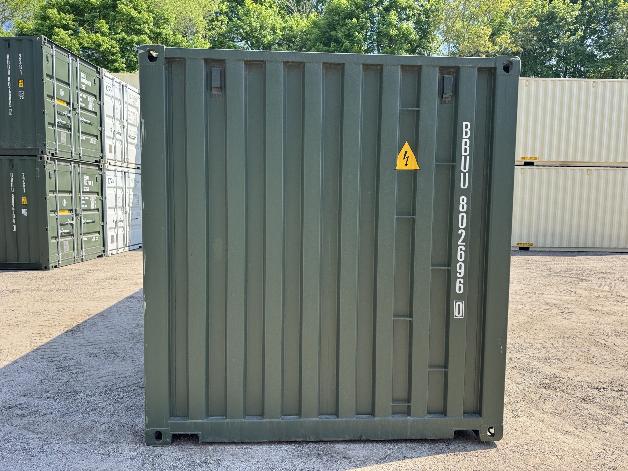 20ft New Shipping Container – Wind & Watertight – Green — 20ft — new (image 11 of 12)