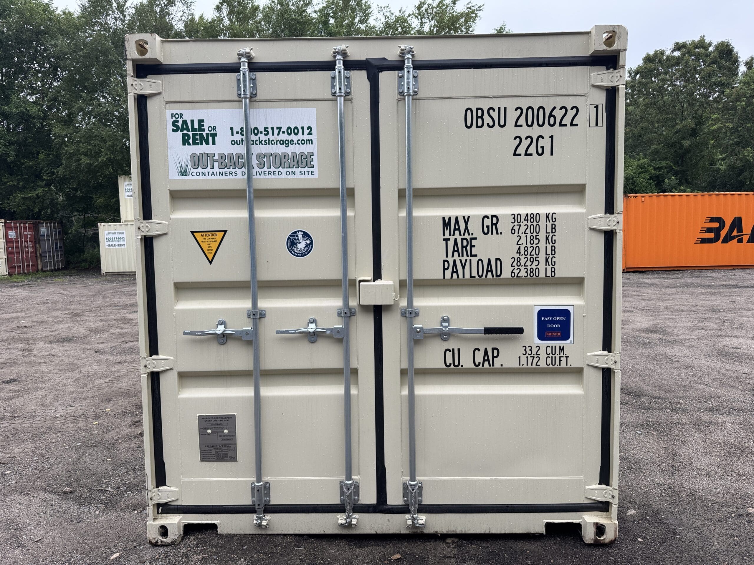 20ft New Shipping Container – Wind & Watertight – Beige — 20ft — new (image 3 of 12)