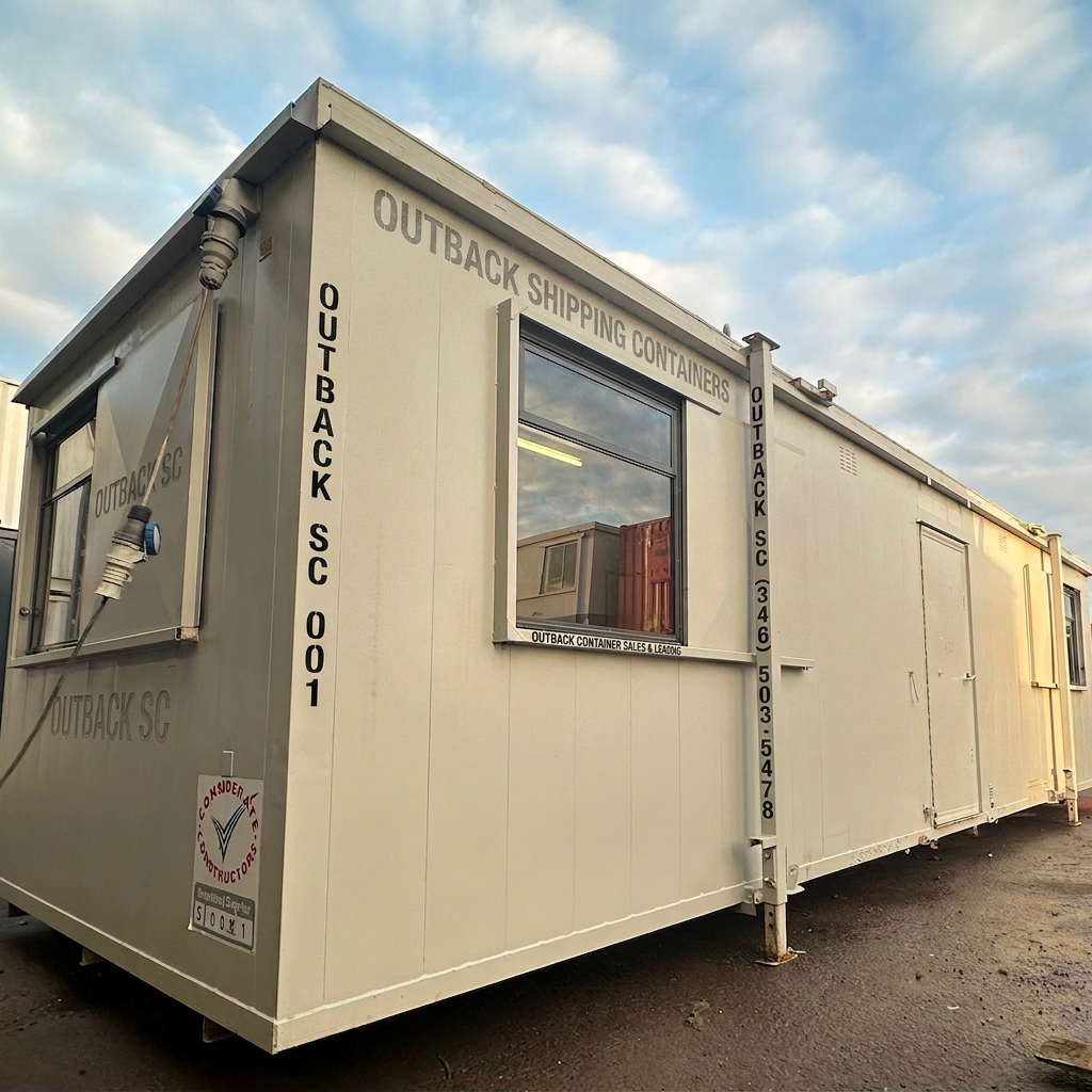 32x10ft — Open Plan Canteen / Office — Portable Anti-Vandal Building — Site Accommodation - image 1