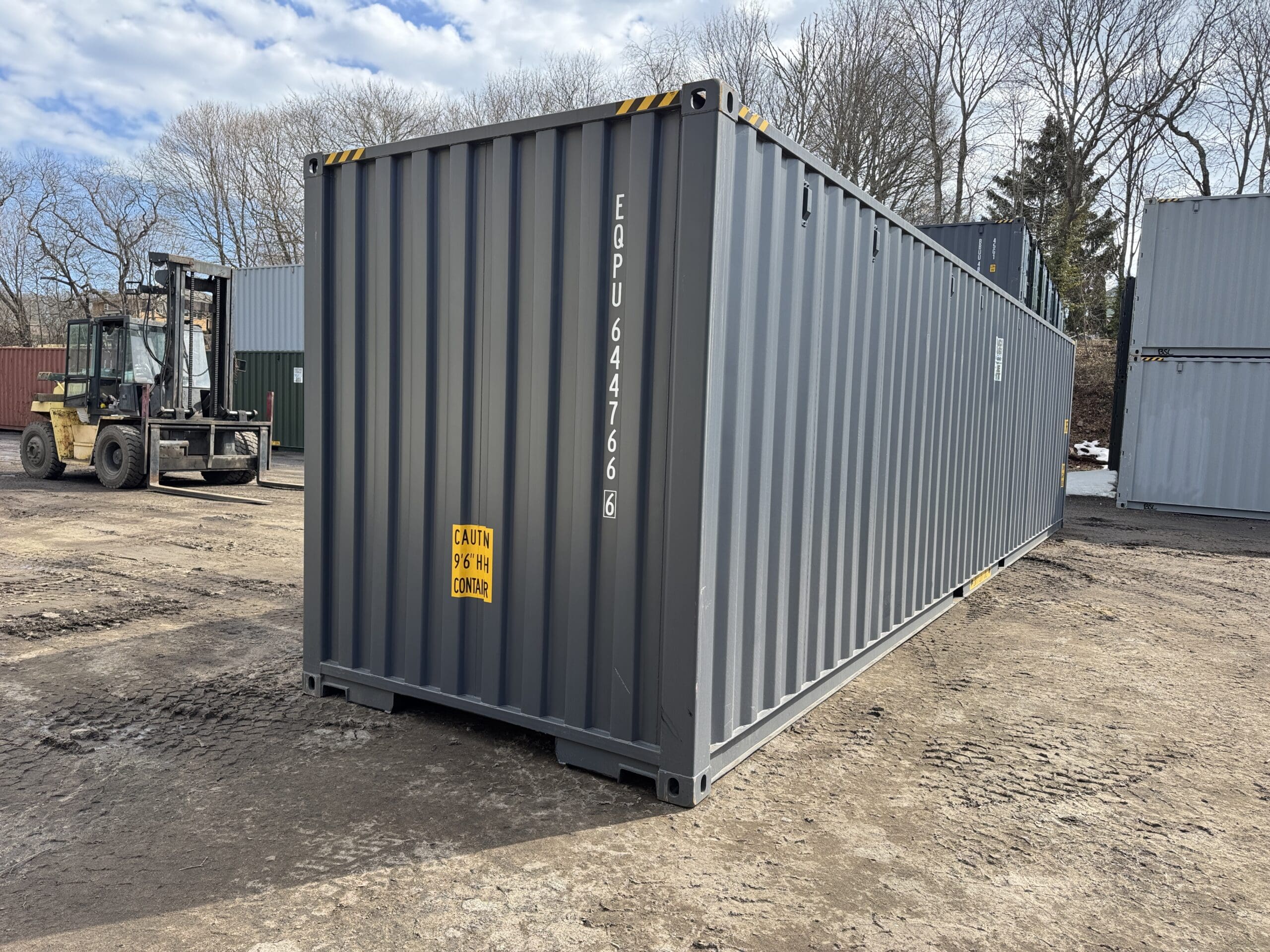 40ft New High Cube Shipping Container – Wind & Watertight – Dk Gray — 40ft — new (image 12 of 12)