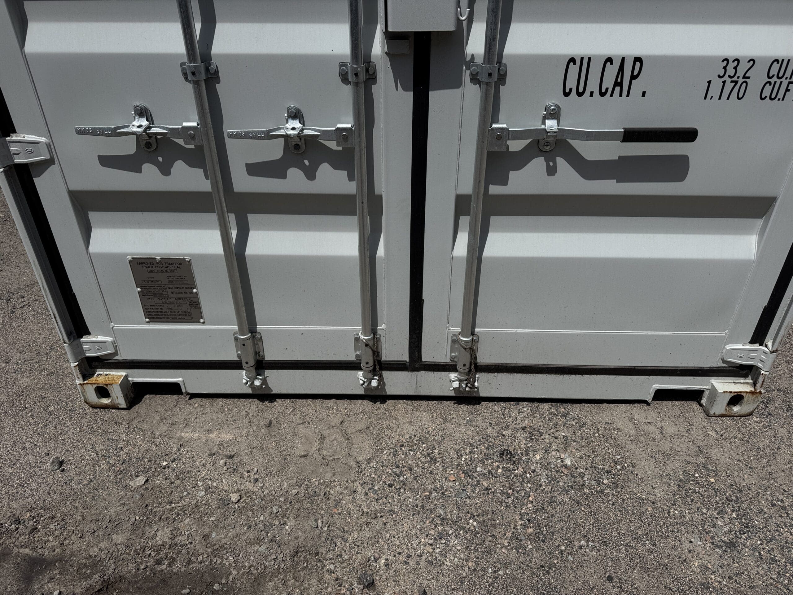 20ft New Shipping Container – Wind & Watertight – Gray — 20ft — new (image 6 of 12)