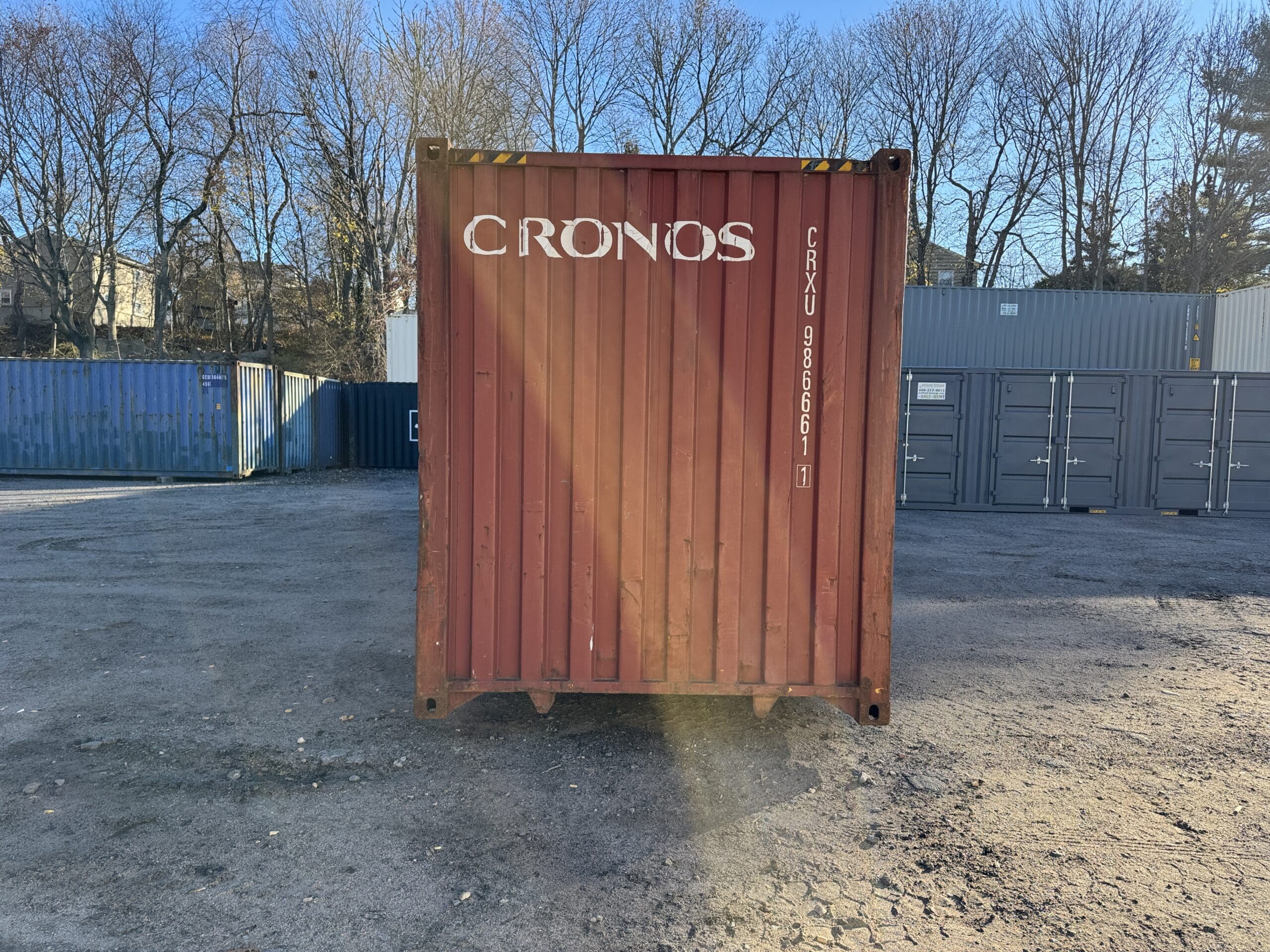40ft Used High Cube Shipping Container – Wind & Watertight – Red — 40ft — used (image 9 of 12)