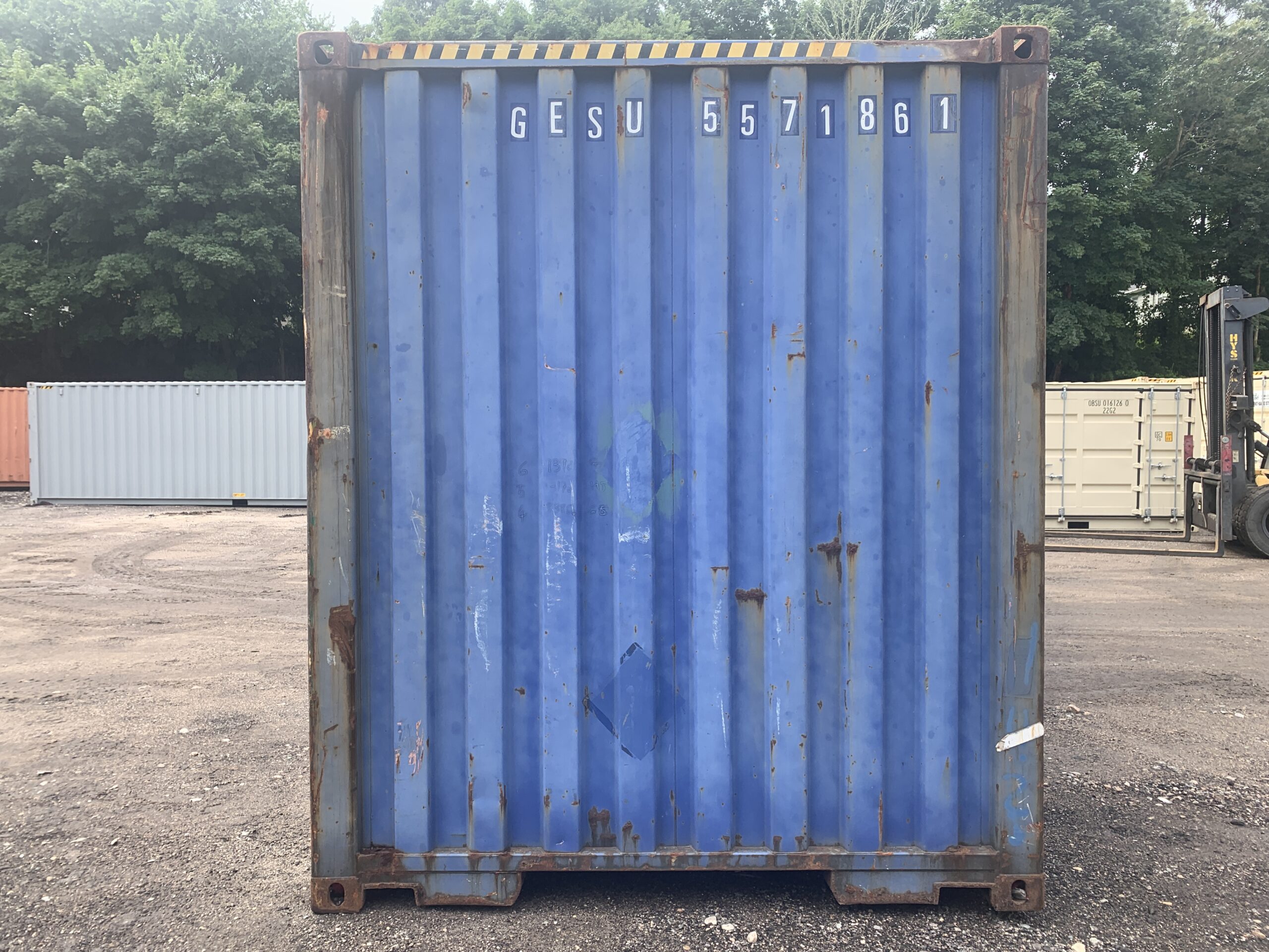 40ft Used High Cube Shipping Container – Wind & Watertight – Blue — 40ft — used (image 8 of 12)