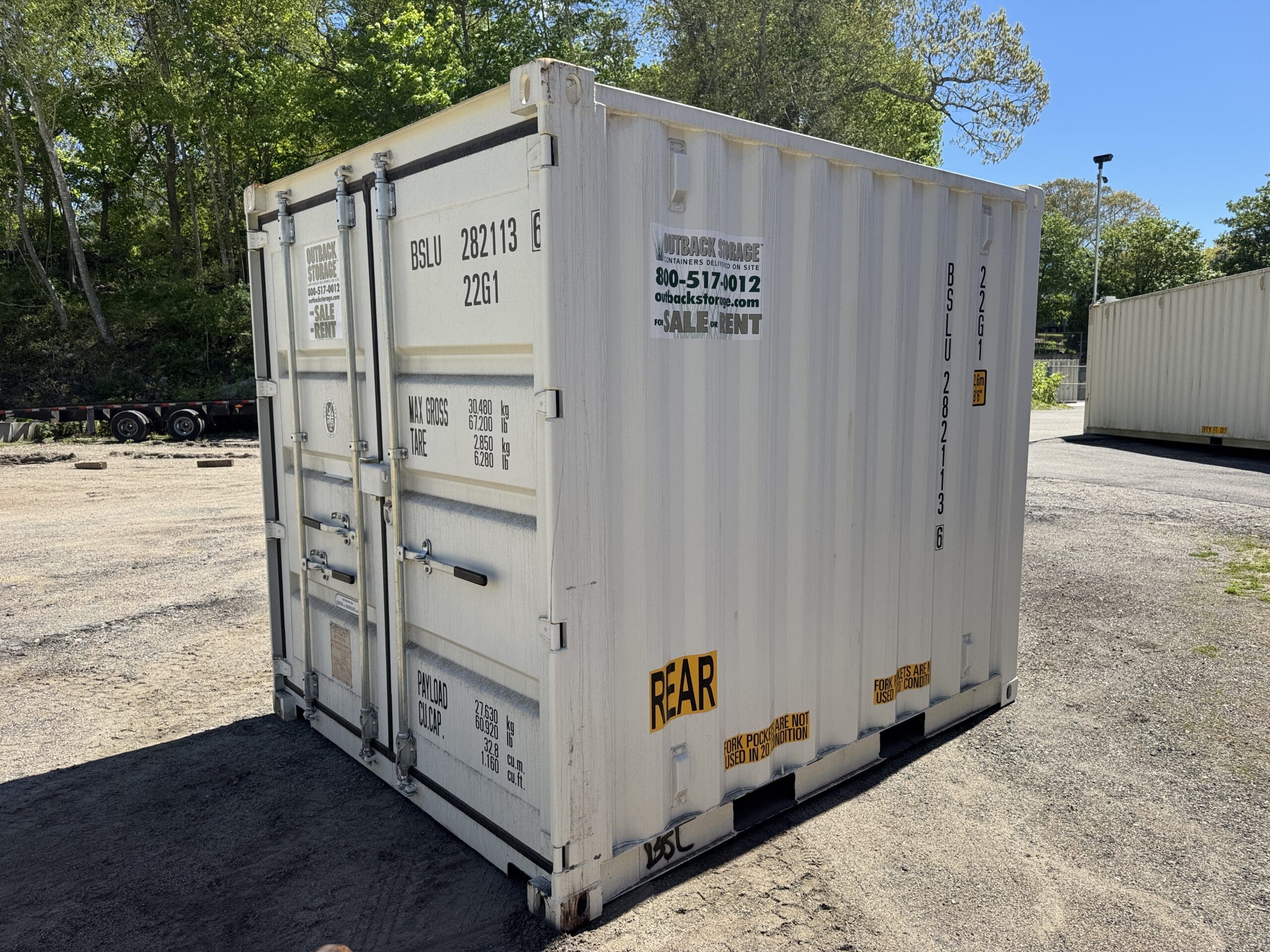10ft New Shipping / Storage Container – Wind & Watertight – White — 10ft — new (image 8 of 10)