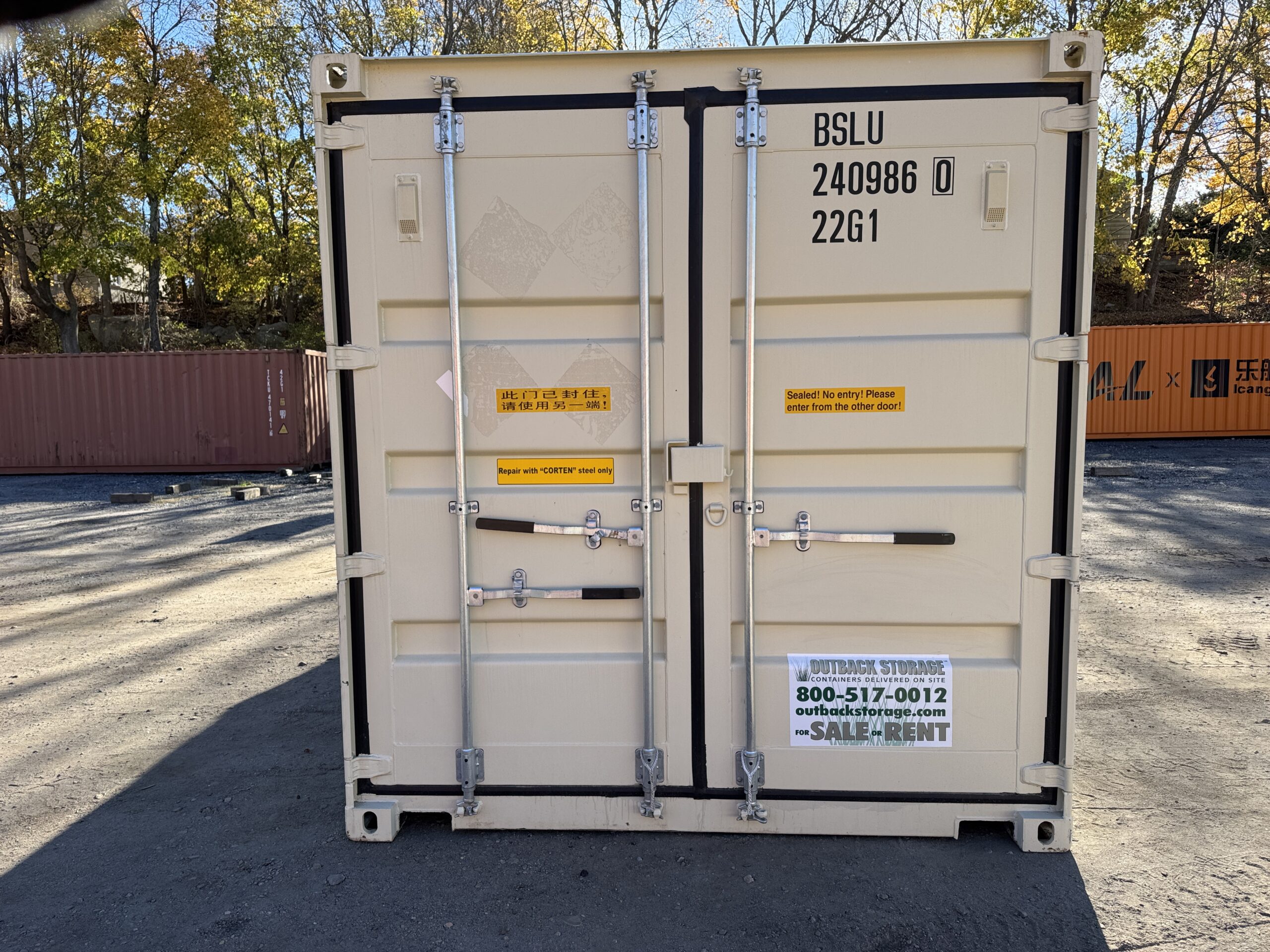 20ft New Shipping Container – Wind & Watertight – Beige — 20ft — new (image 12 of 12)