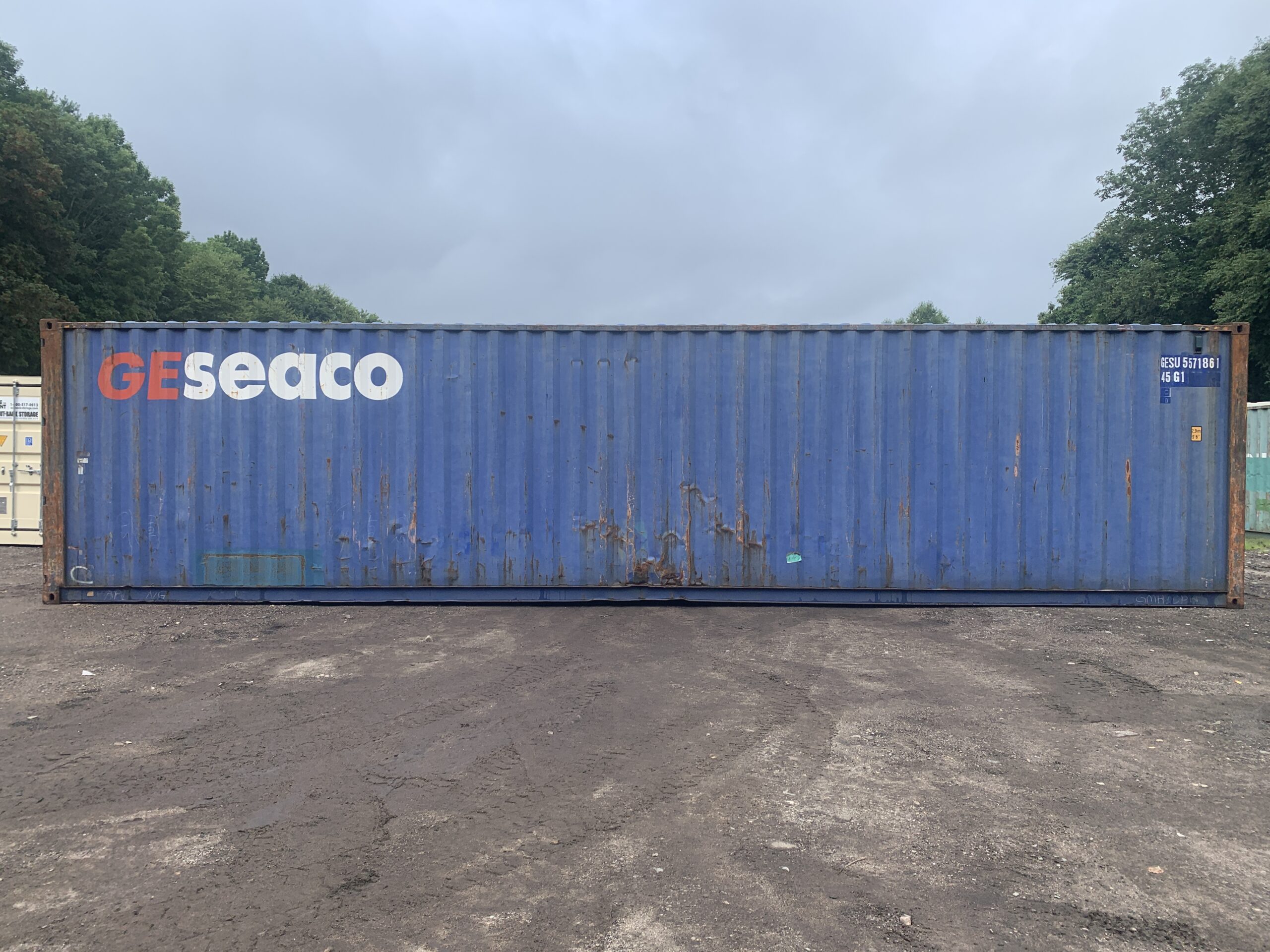 40ft Used High Cube Shipping Container – Wind & Watertight – Blue — 40ft — used (image 6 of 12)