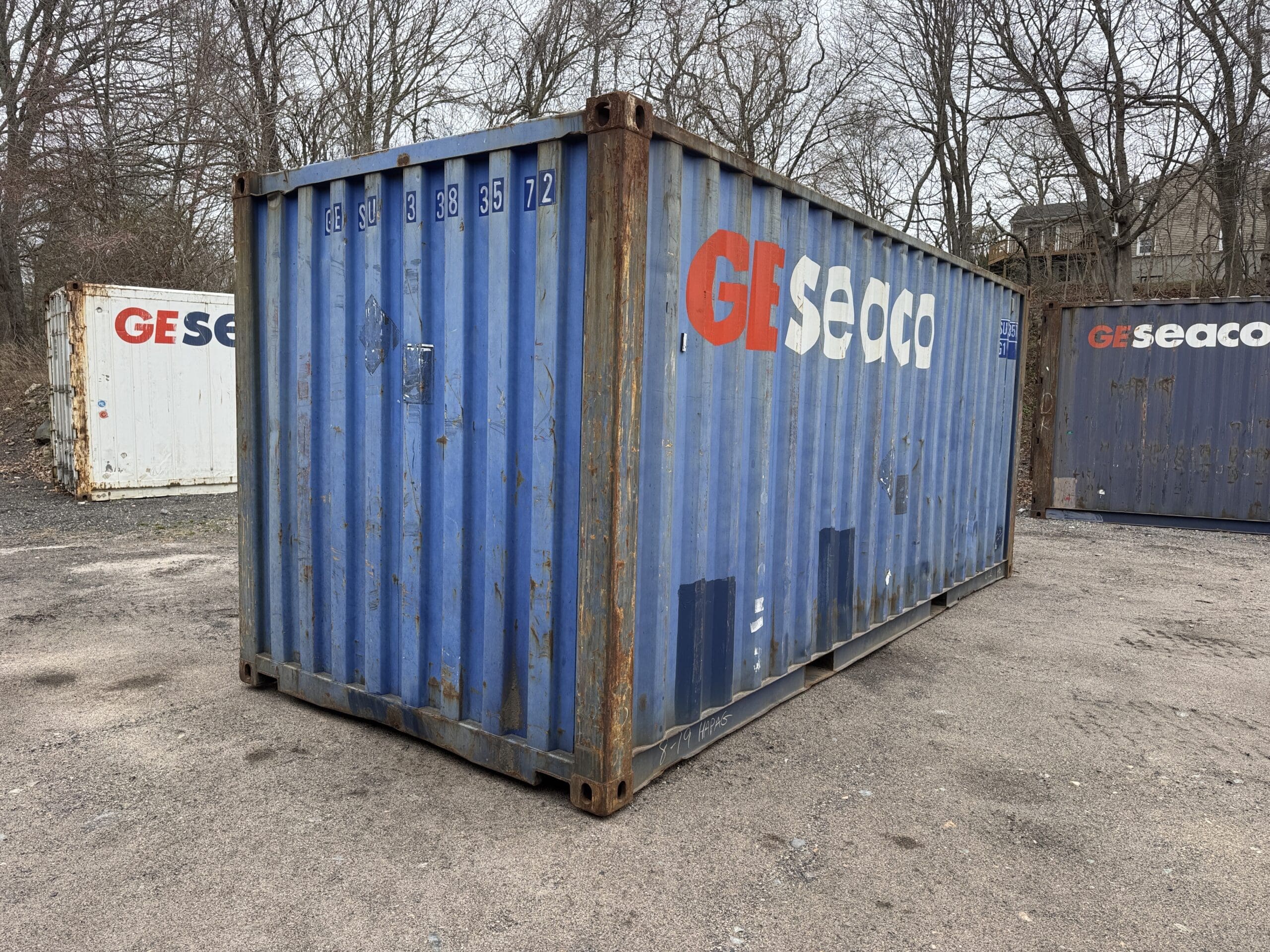 20ft Used Shipping Container – Wind & Watertight – Blue — 20ft — used (image 10 of 12)