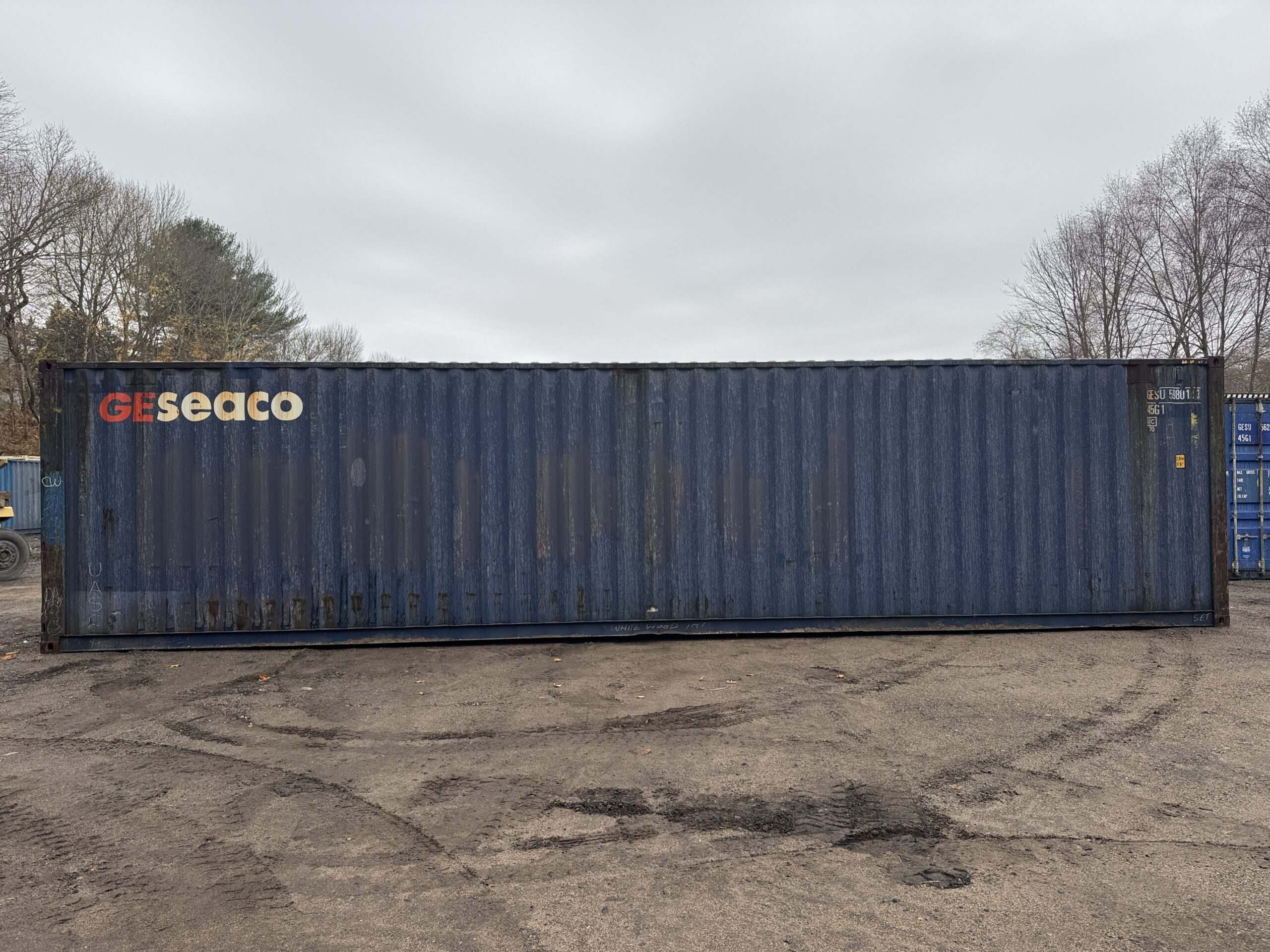 40ft Used High Cube Shipping Container – Wind & Watertight – Blue — 40ft — used (image 5 of 12)
