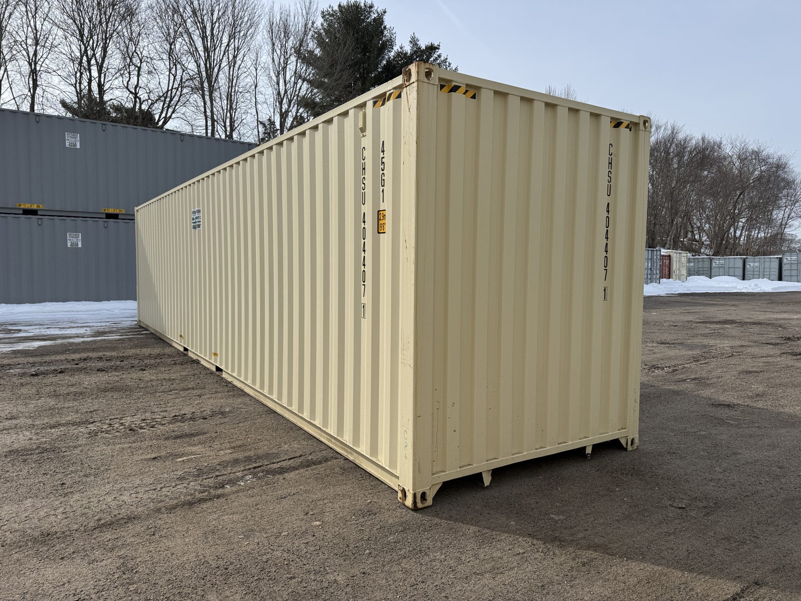 40ft New High Cube Shipping Container – Wind & Watertight – Beige — 40ft — new (image 10 of 12)