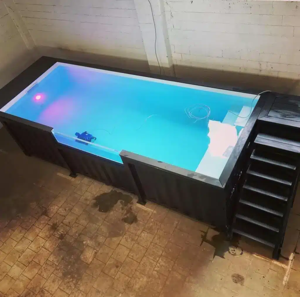 20ft Container Swimming Pool – Steel Container Pool with Filtration System — 20ft — new (image 2 of 8)