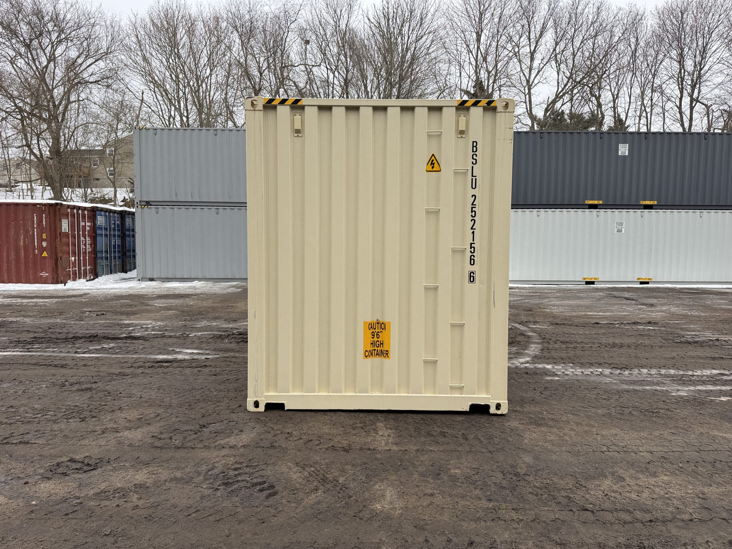 20ft New High Cube Shipping Container – Wind & Watertight – Beige — 20ft — new (image 10 of 12)