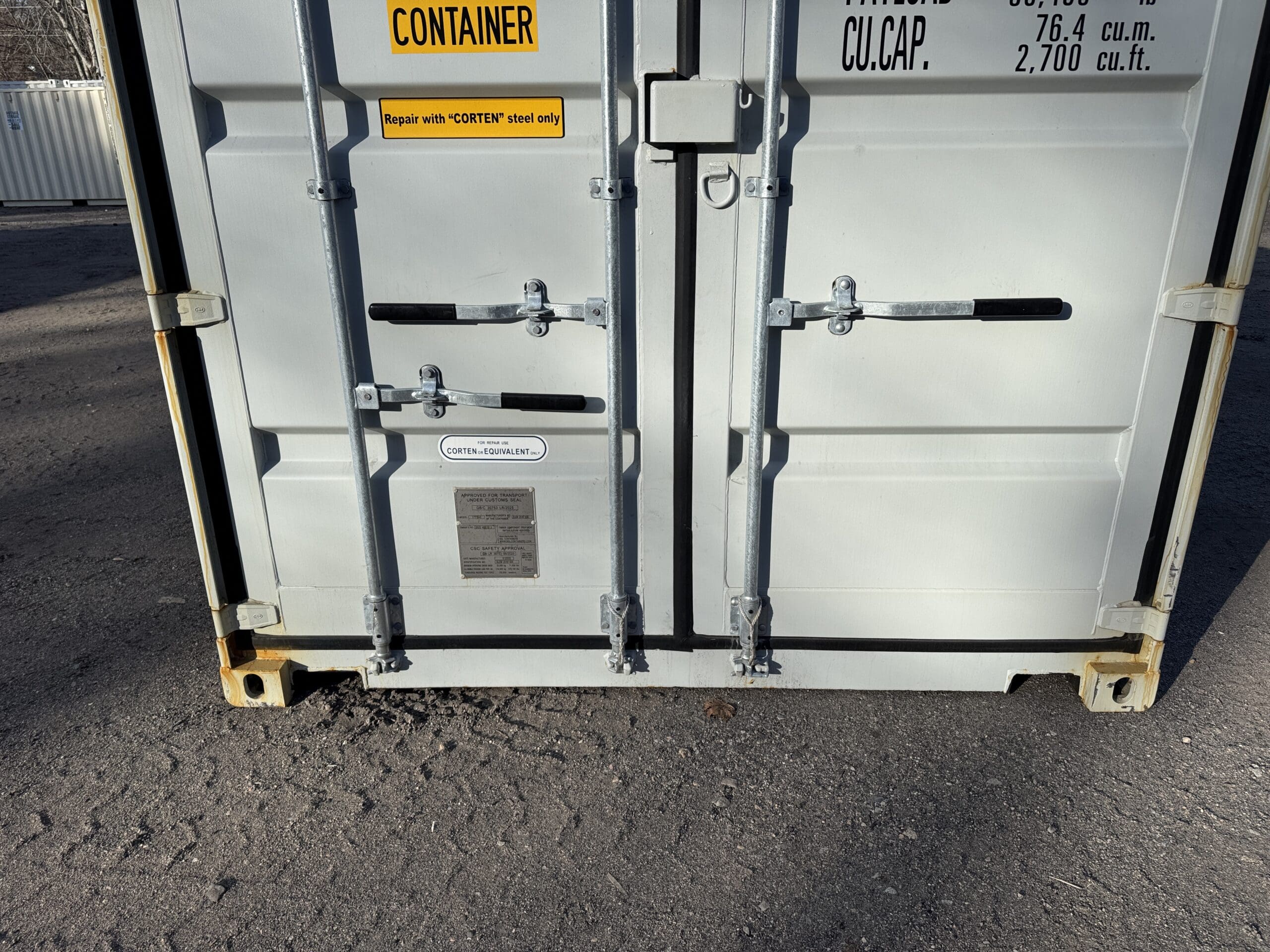 40ft New High Cube Shipping Container – Wind & Watertight – Gray — 40ft — new (image 6 of 12)