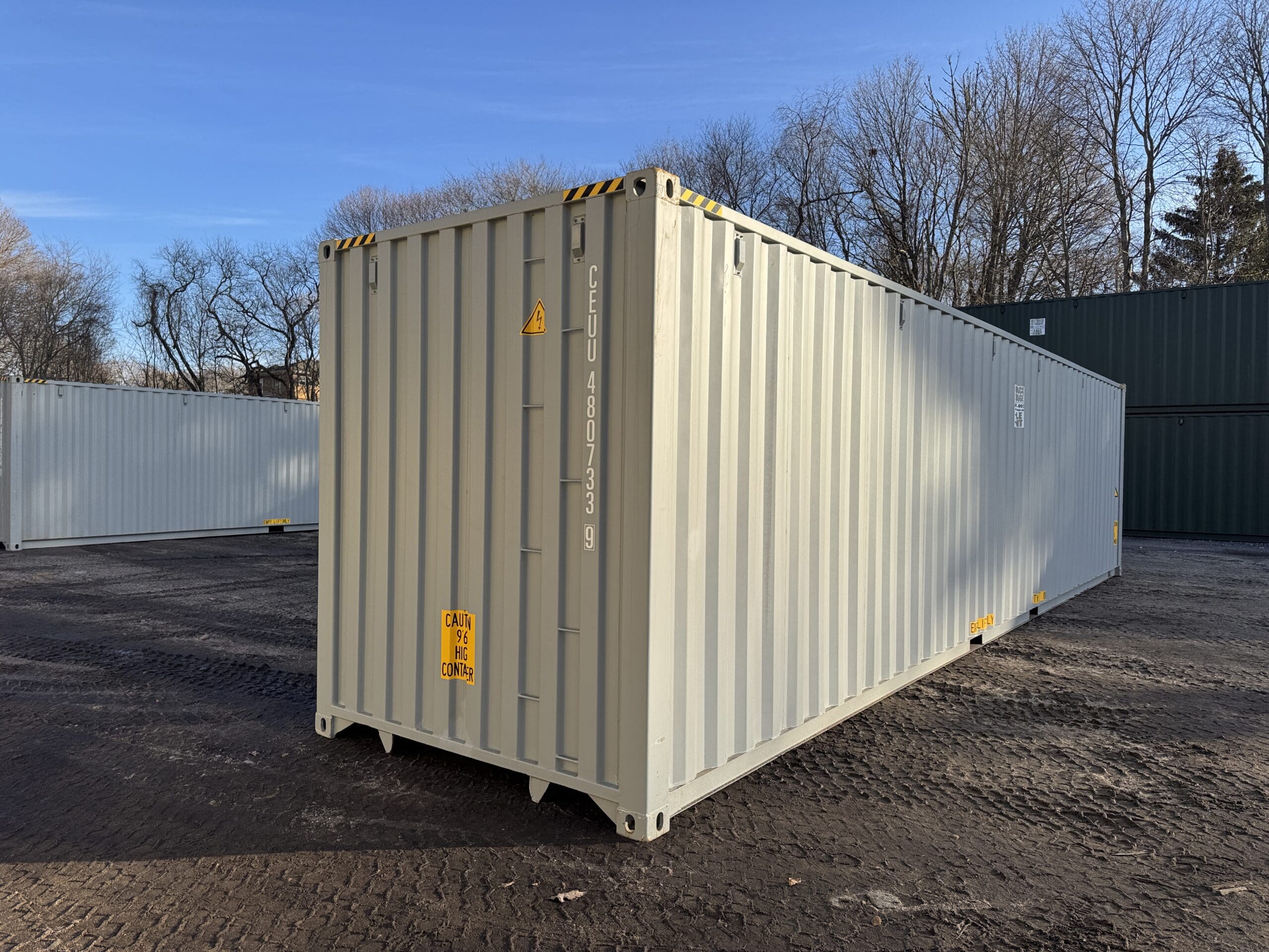40ft New High Cube Shipping Container – Wind & Watertight – Gray — 40ft — new (image 12 of 12)