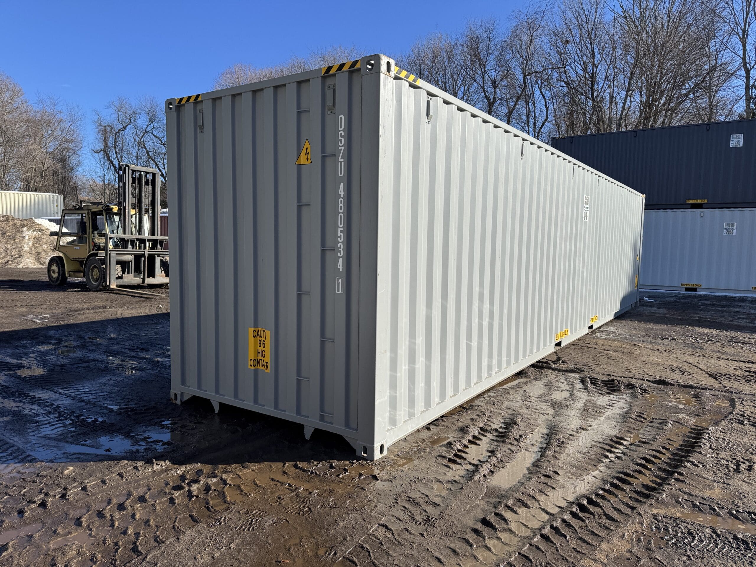 40ft New High Cube Shipping Container – Wind & Watertight – Gray — 40ft — new (image 12 of 12)