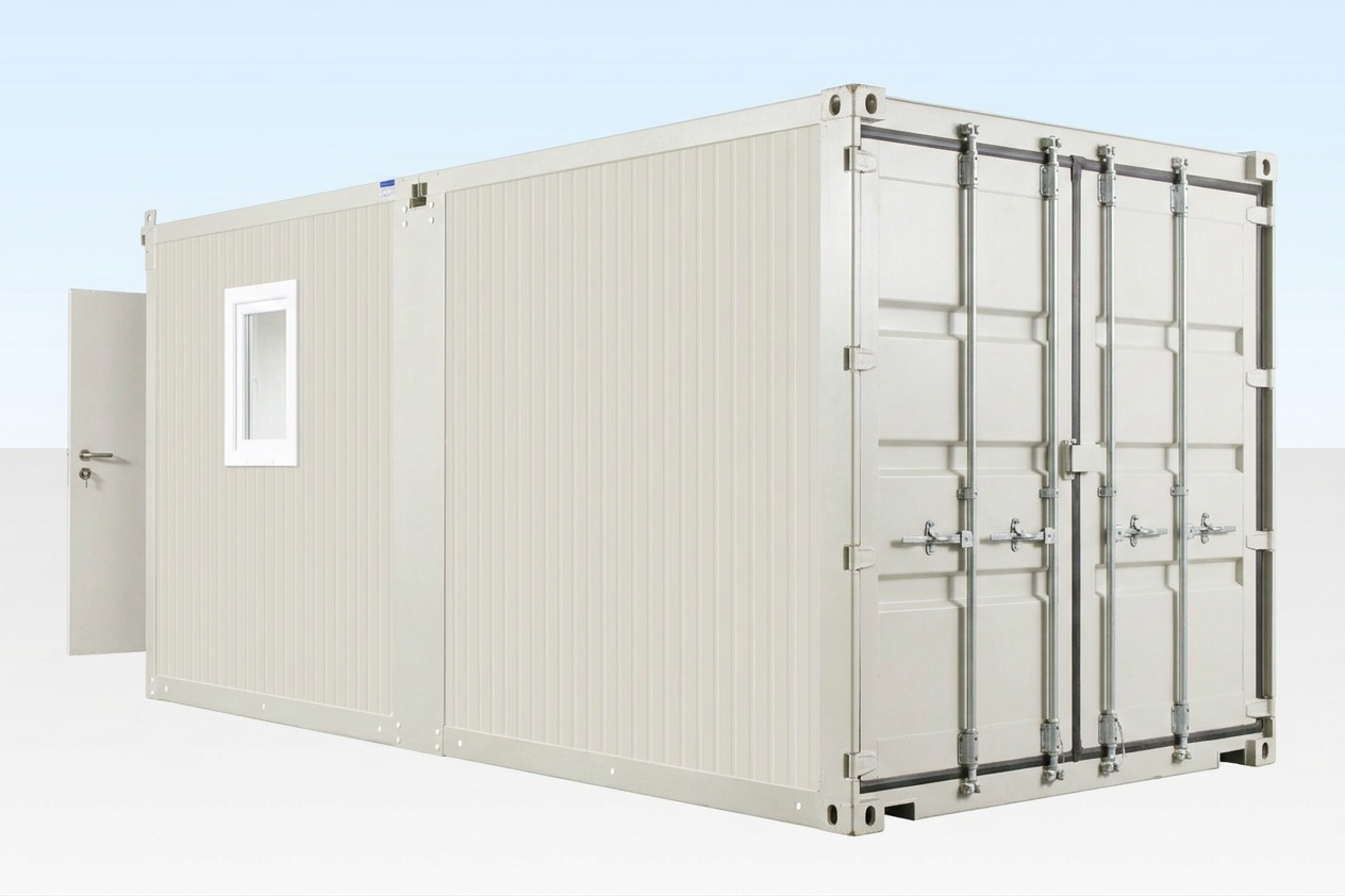 6.5m x 4.6m Side Linked Flat Pack Container Office — Flat Pack Containers (image 3 of 4)