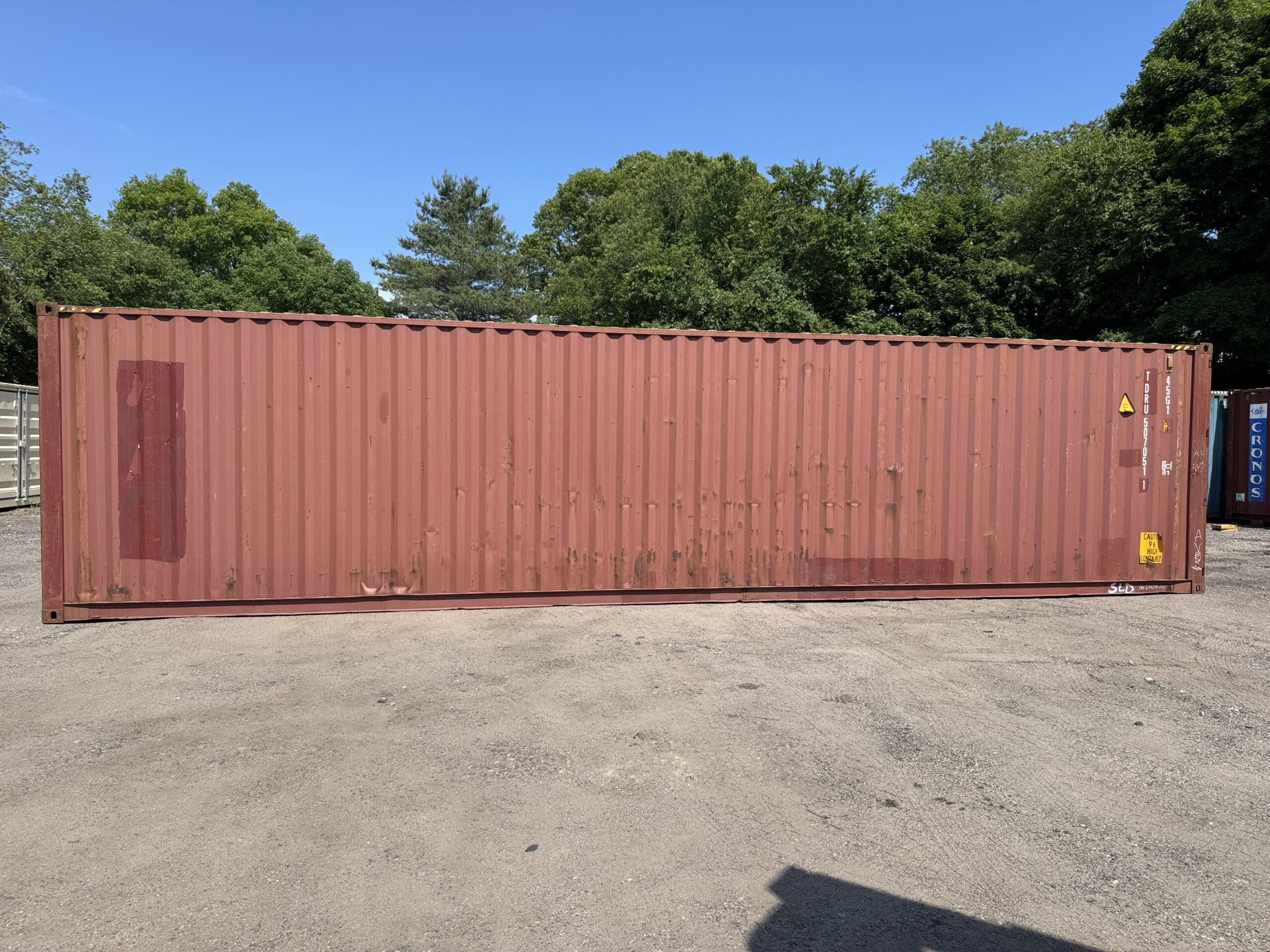 40ft Used High Cube Shipping Container – Wind & Watertight – Red — 40ft — used (image 12 of 12)