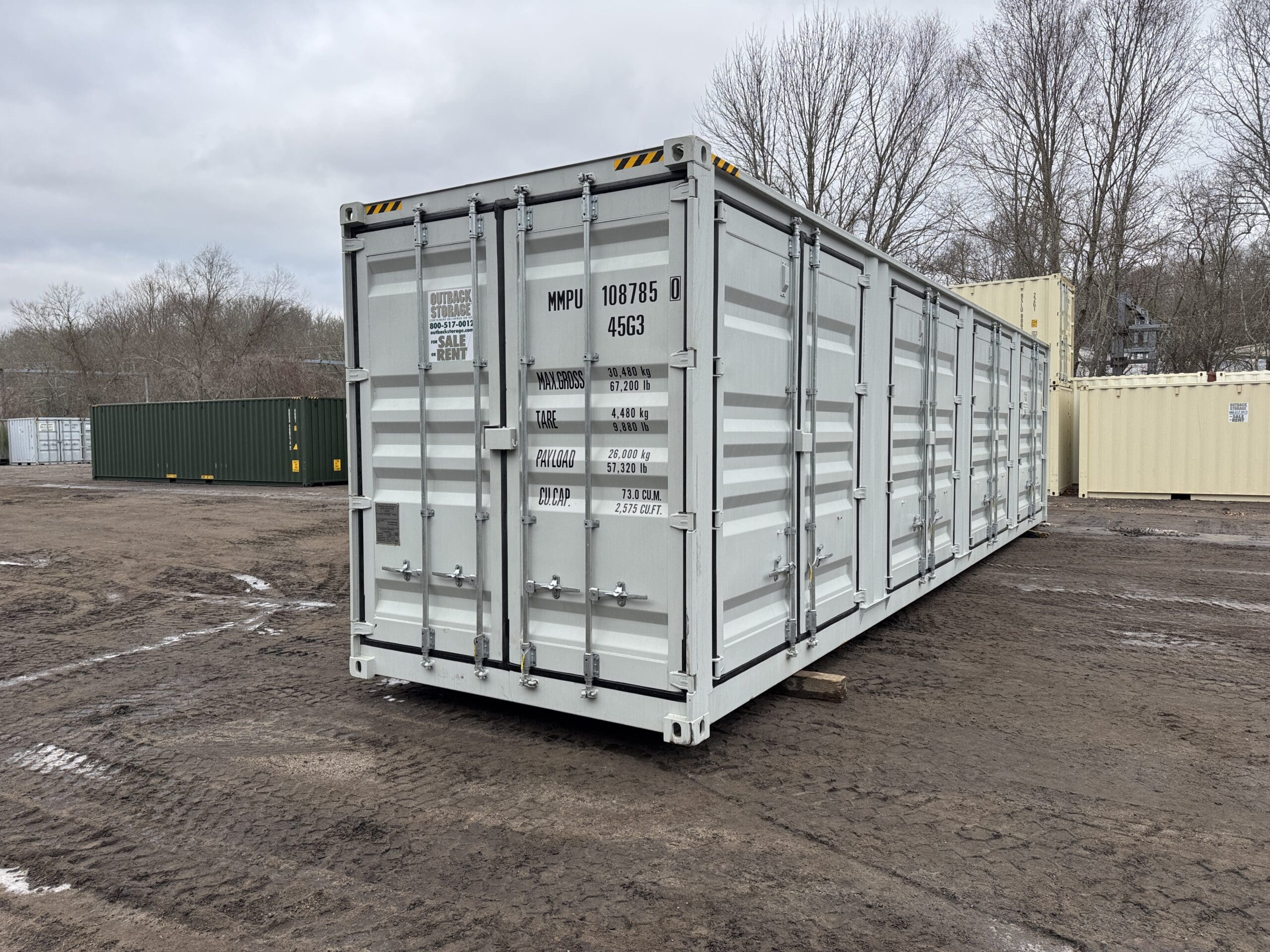 40ft New High Cube Shipping Container – Wind & Watertight – Lt Gray — 40ft — new (image 8 of 12)