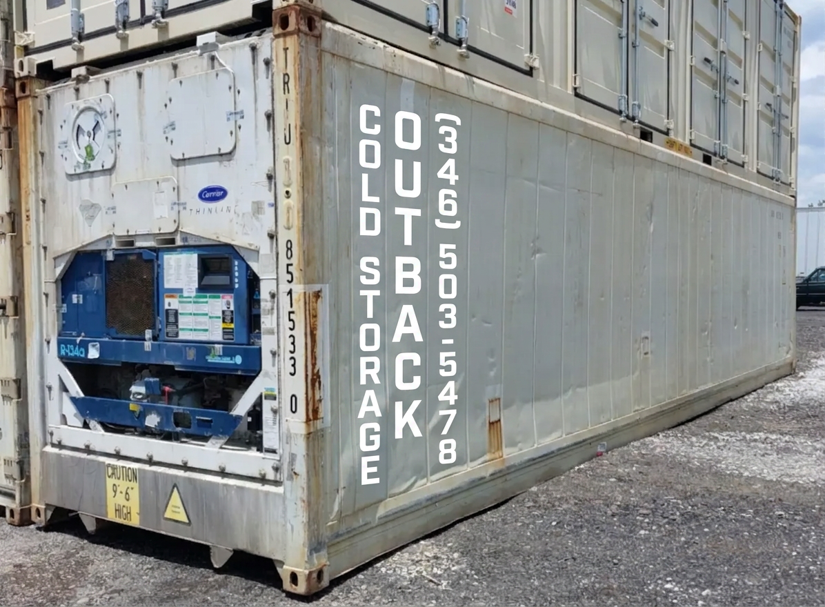 Working 40ft Refrigerated High Cube Reefer Container 2010 Carrier Thinline Used — 40ft refrigerated container (image 2 of 6)
