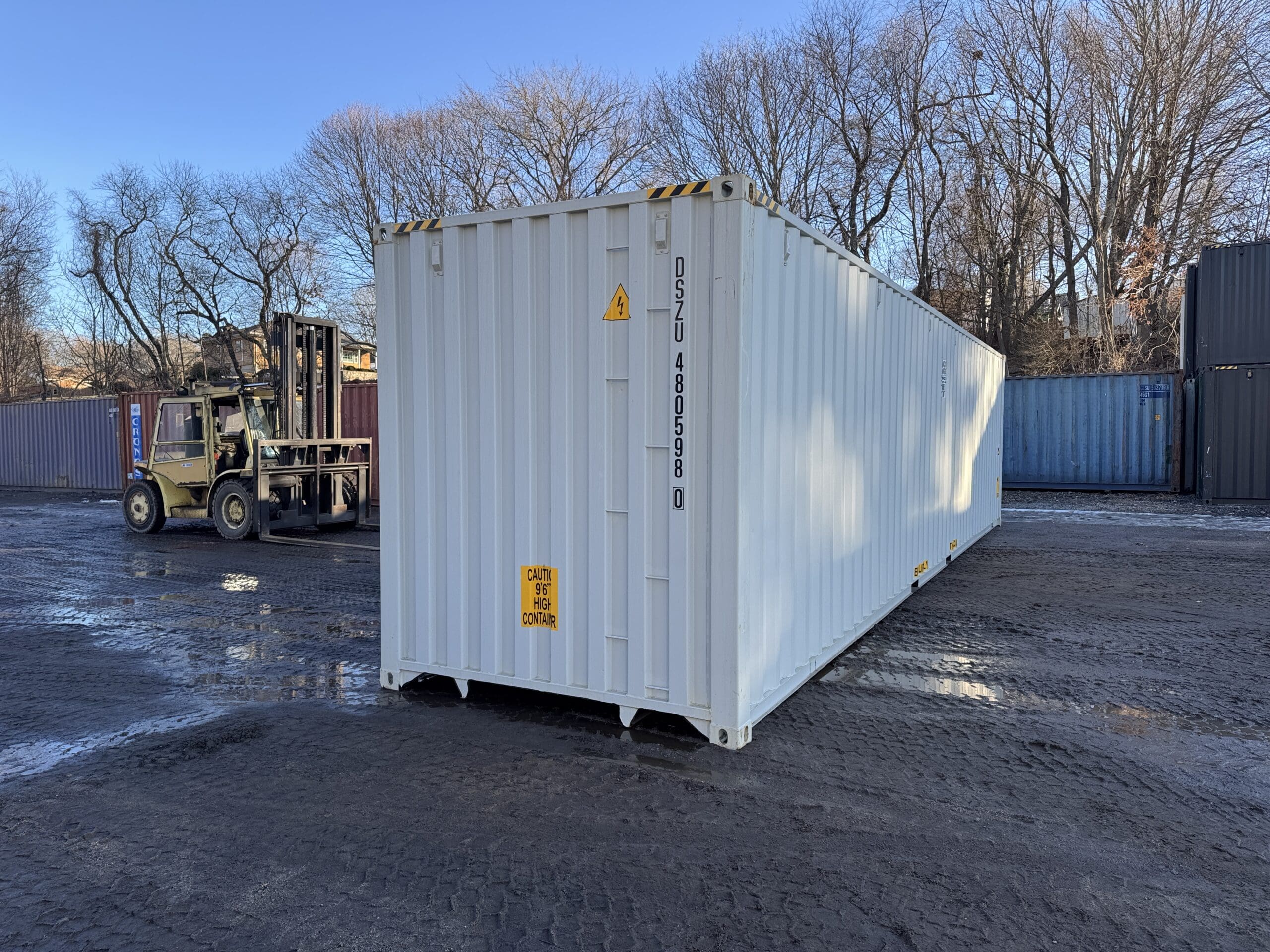 40ft New High Cube Shipping Container – Wind & Watertight – Lt Gray — 40ft — new (image 12 of 12)