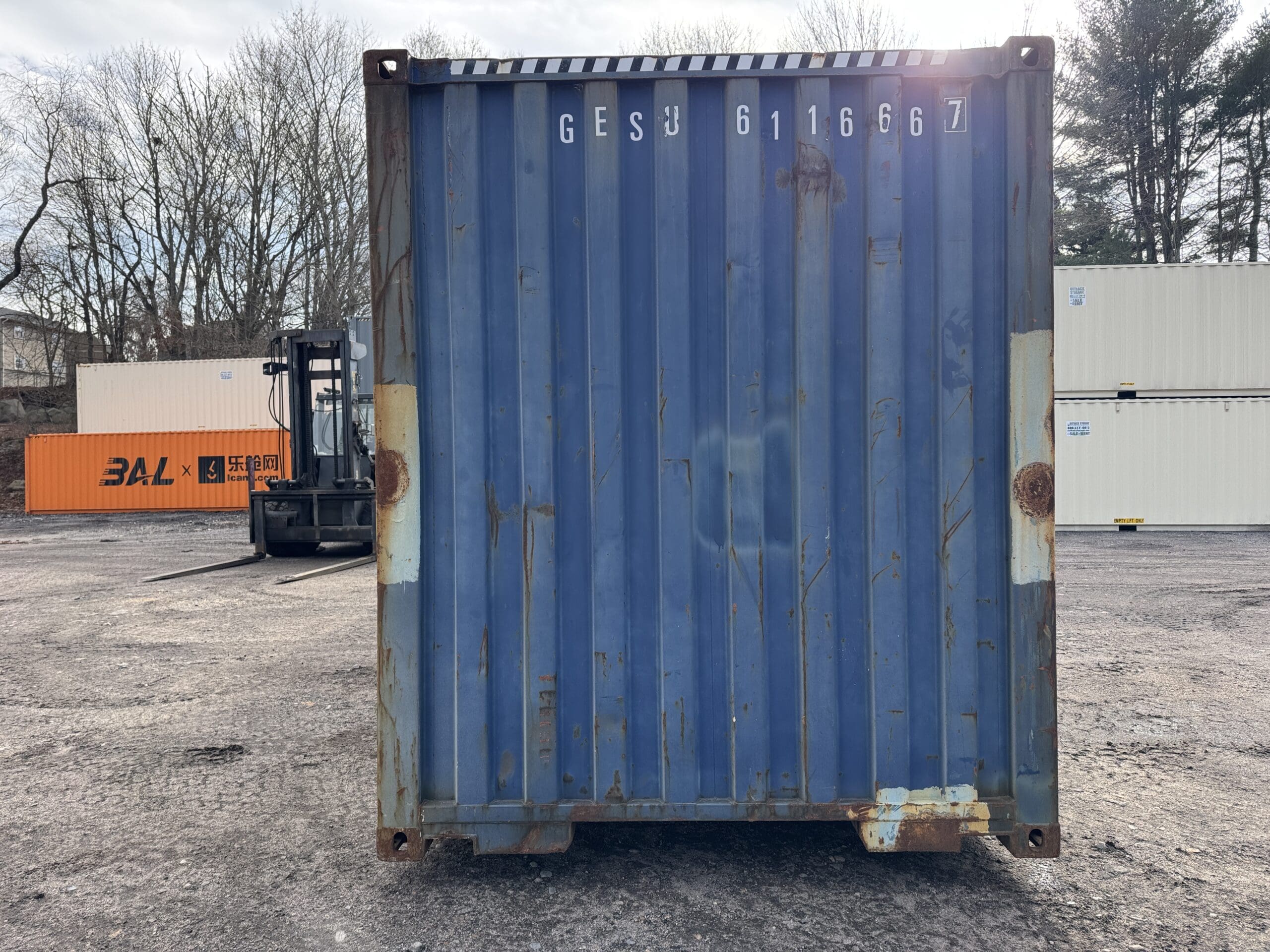 40ft Used High Cube Shipping Container – Wind & Watertight – Blue — 40ft — used (image 9 of 12)