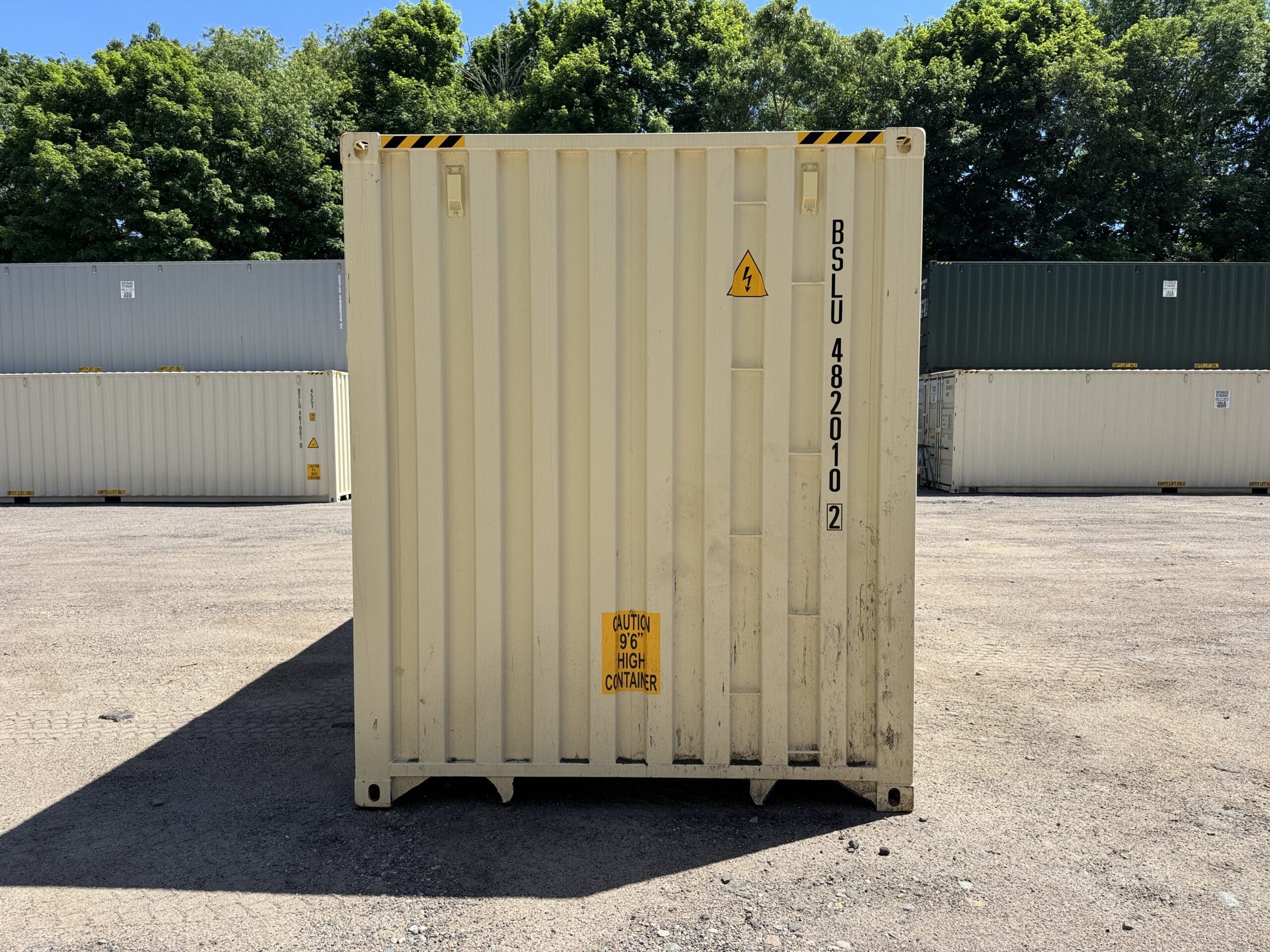 40ft New High Cube Shipping Container – Wind & Watertight – Beige — 40ft — new (image 11 of 12)