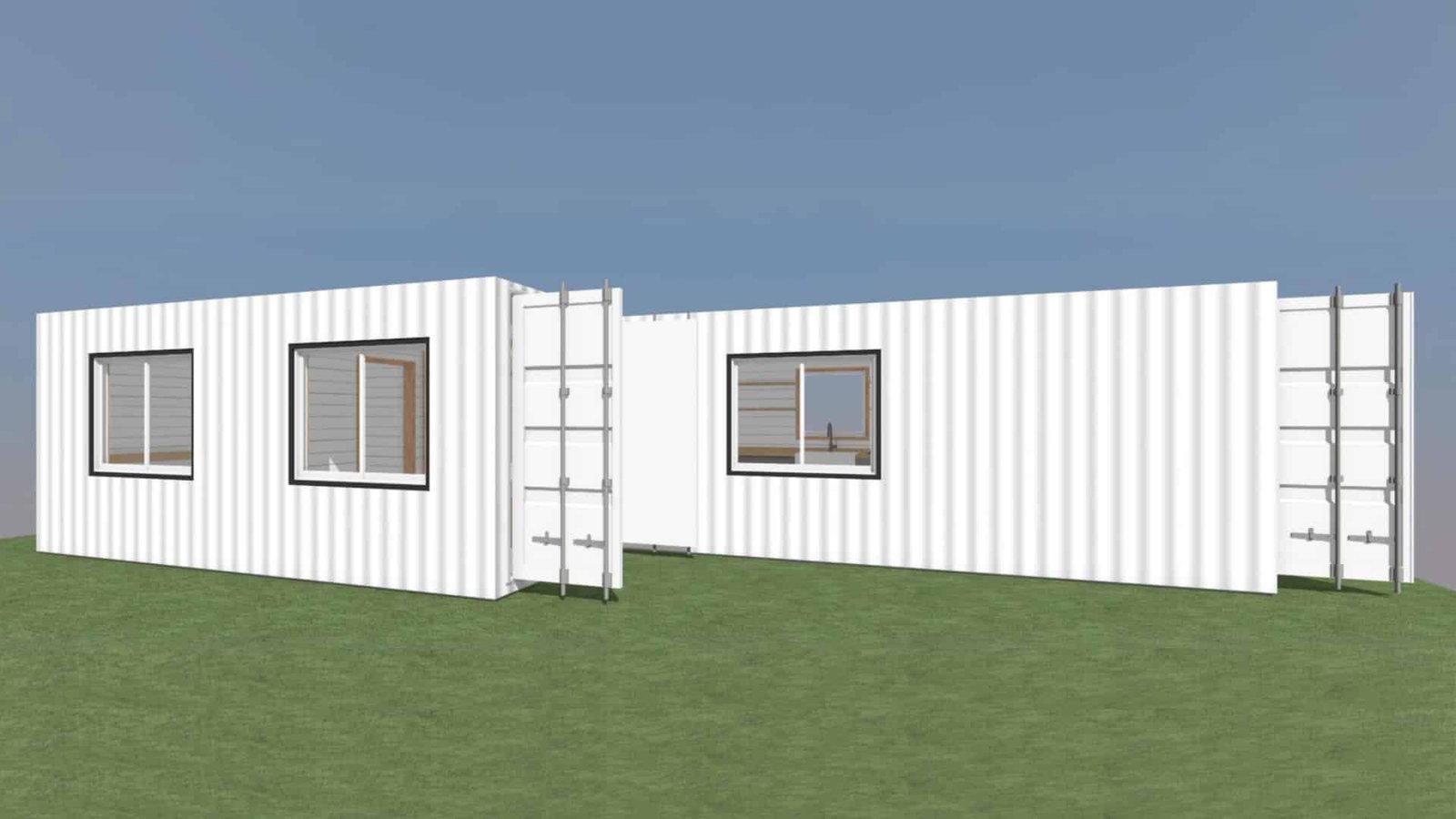 Luxury 2 Bedroom Shipping Container Home | 40ft + 20ft Modern Container House | The Fulton — 20ft — new (image 13 of 14)