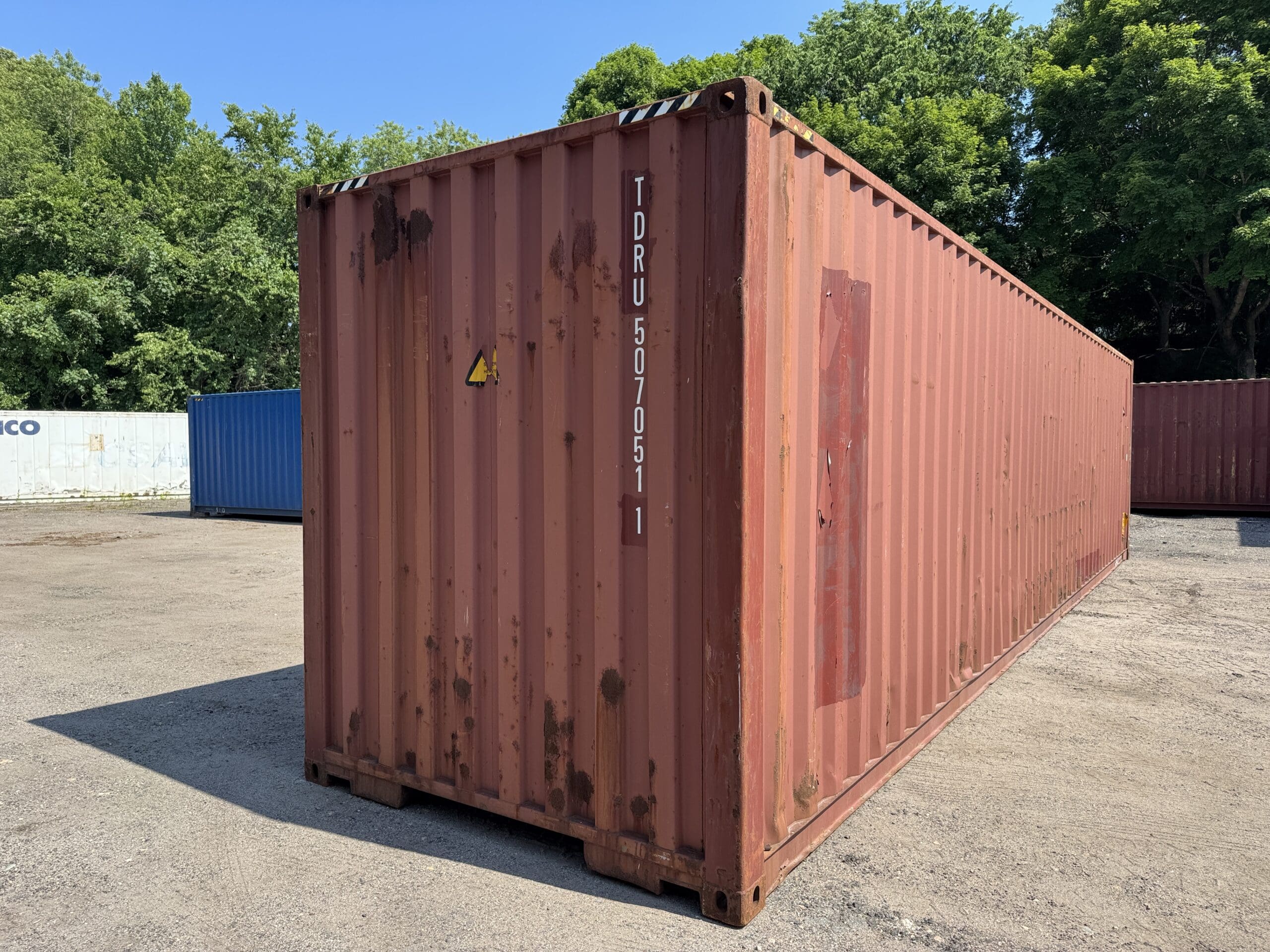 40ft Used High Cube Shipping Container – Wind & Watertight – Red — 40ft — used (image 11 of 12)