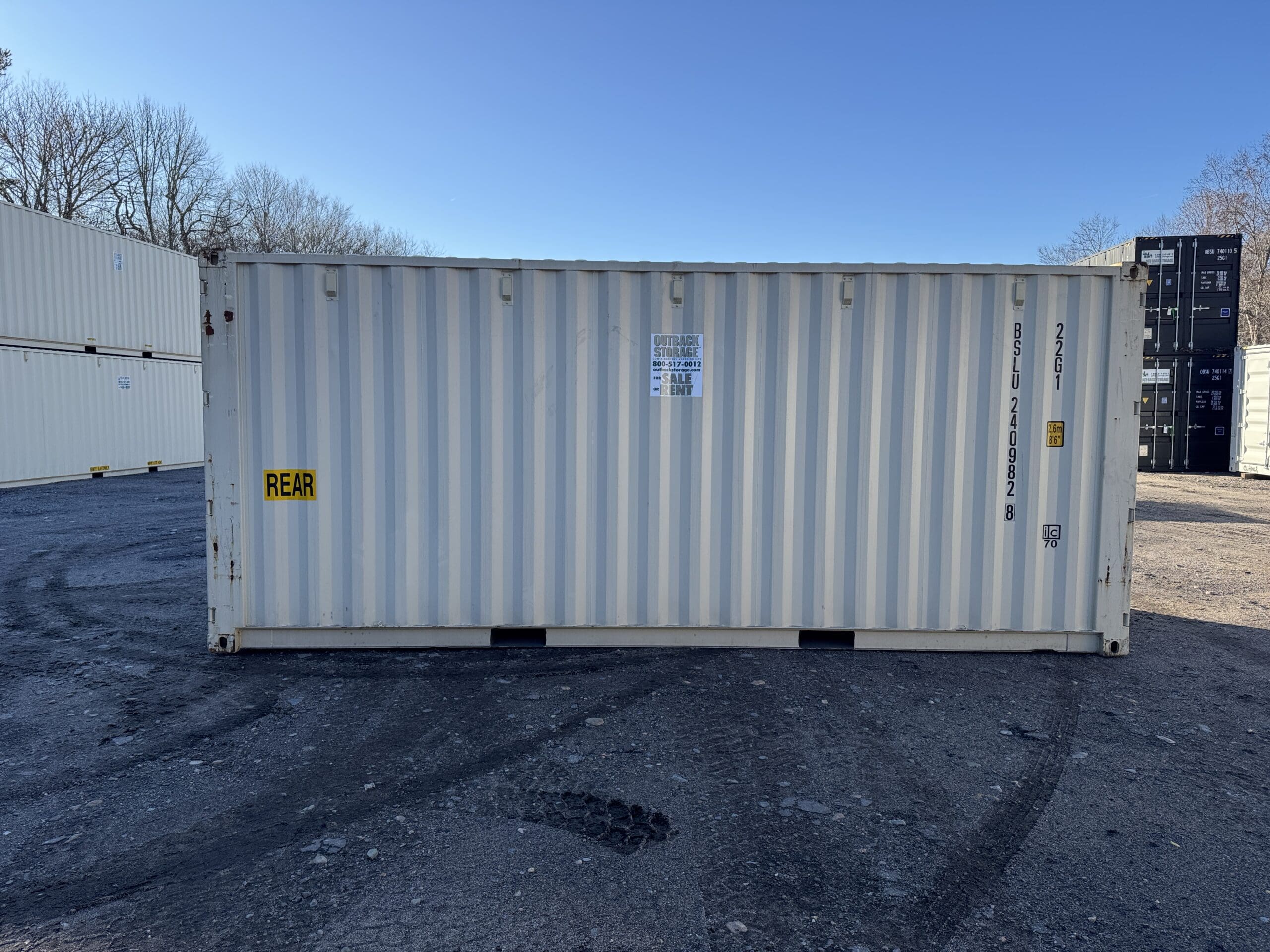 20ft New Shipping Container – Wind & Watertight – Beige — 20ft — new (image 9 of 12)