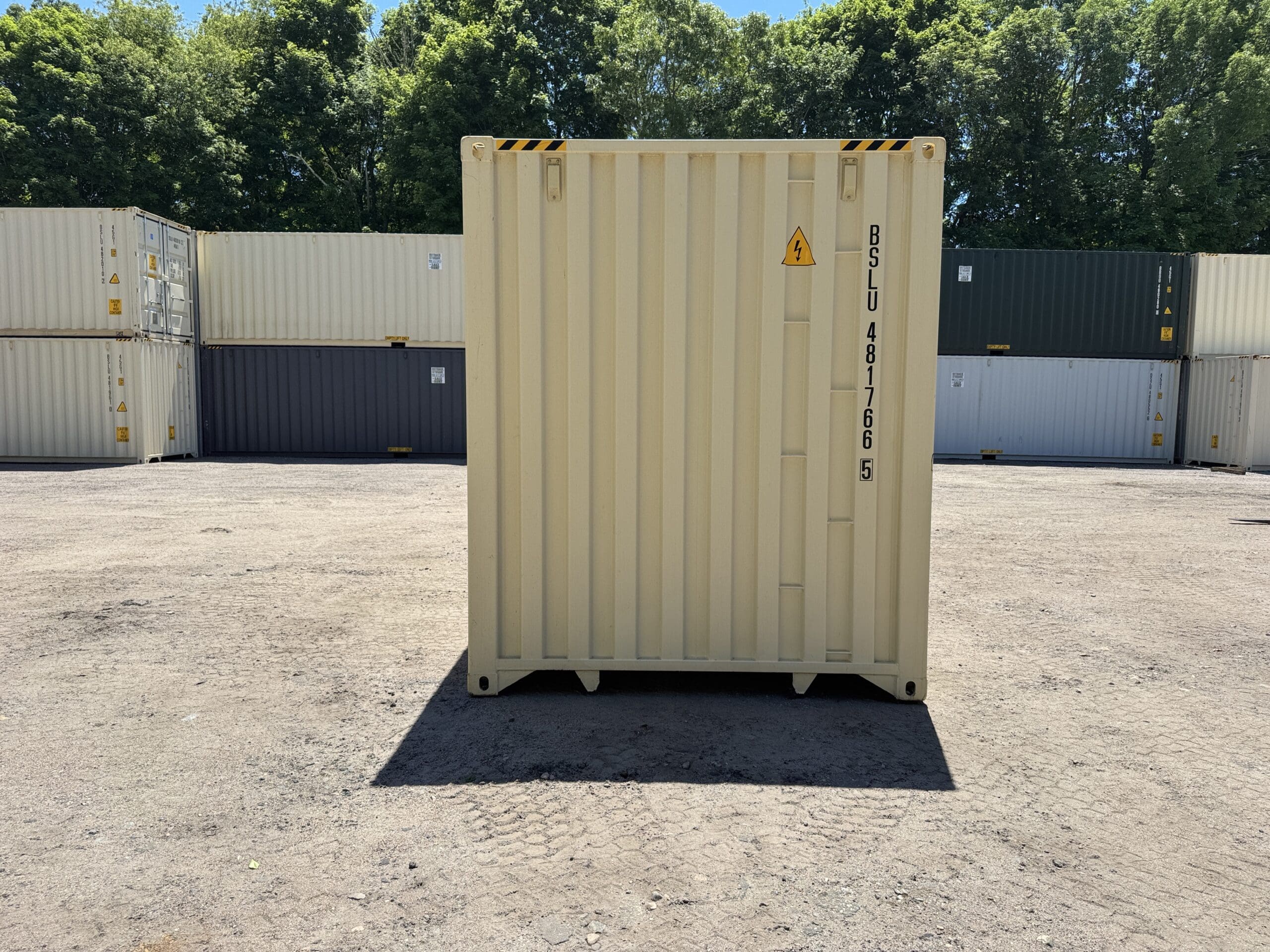40ft New High Cube Shipping Container – Wind & Watertight – Beige — 40ft — new (image 11 of 12)