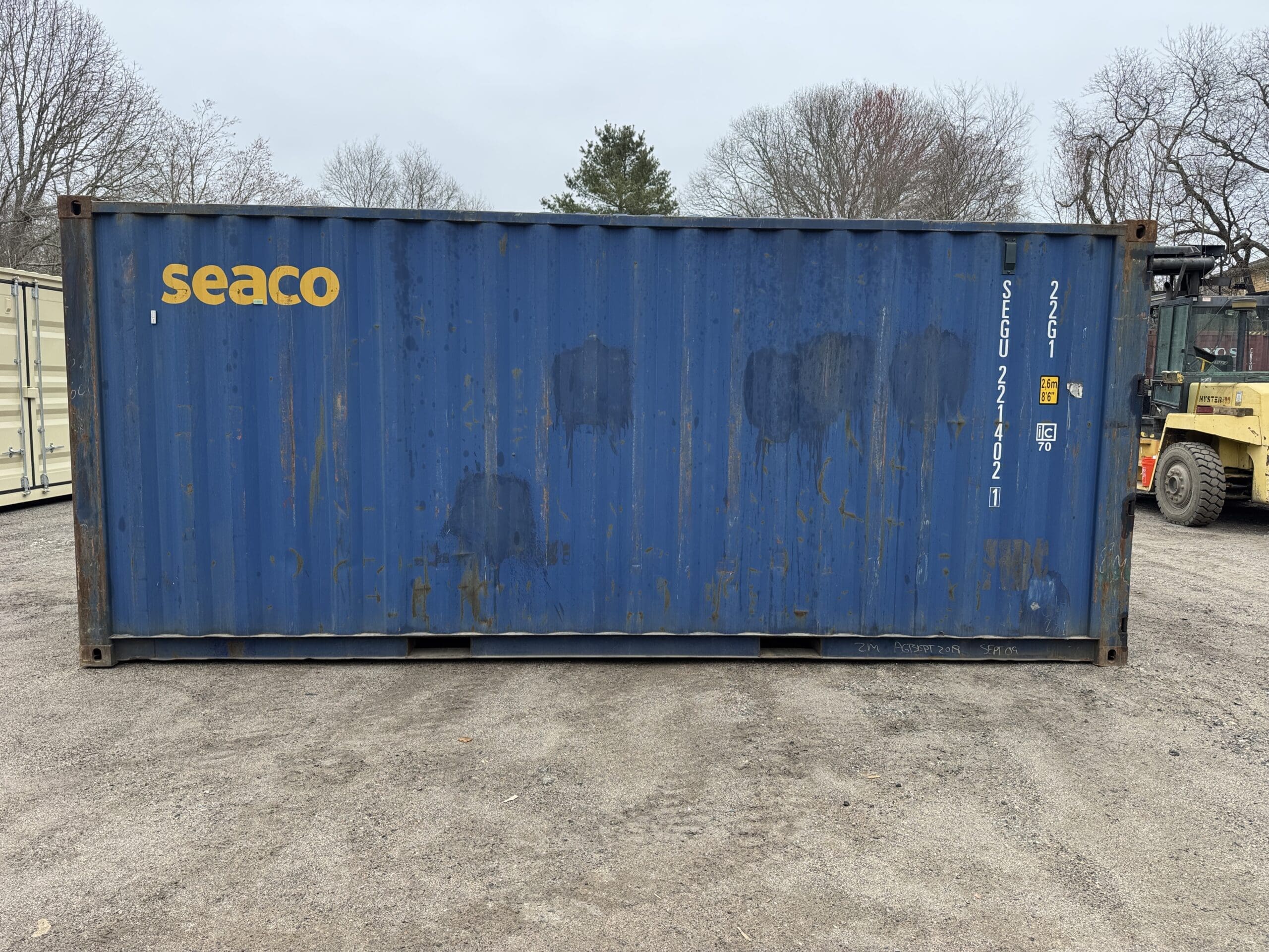20ft Used Shipping Container – Wind & Watertight – Blue — 20ft — used (image 12 of 12)