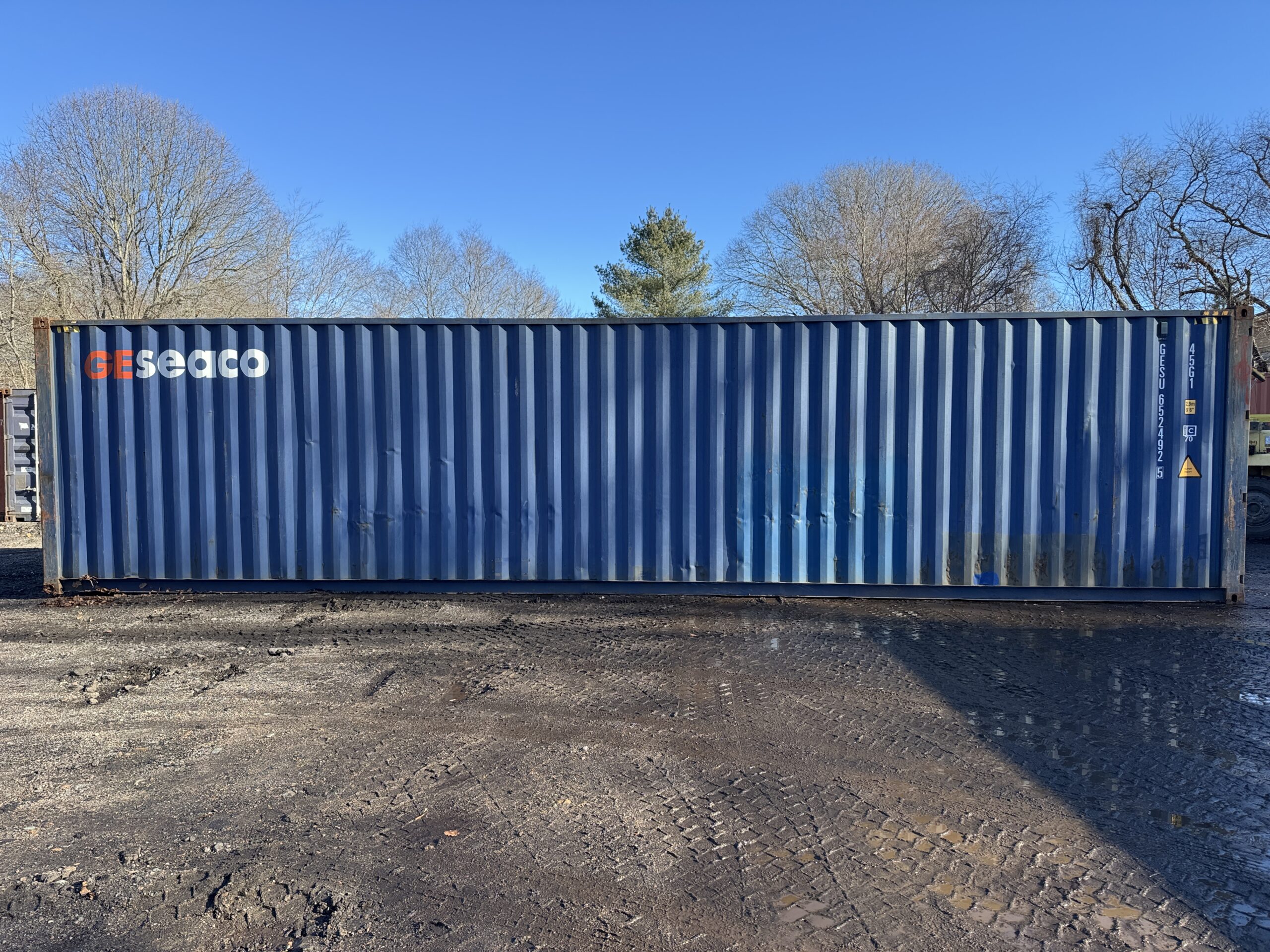 40ft Used High Cube Shipping Container – Wind & Watertight – Blue — 40ft — used (image 11 of 12)