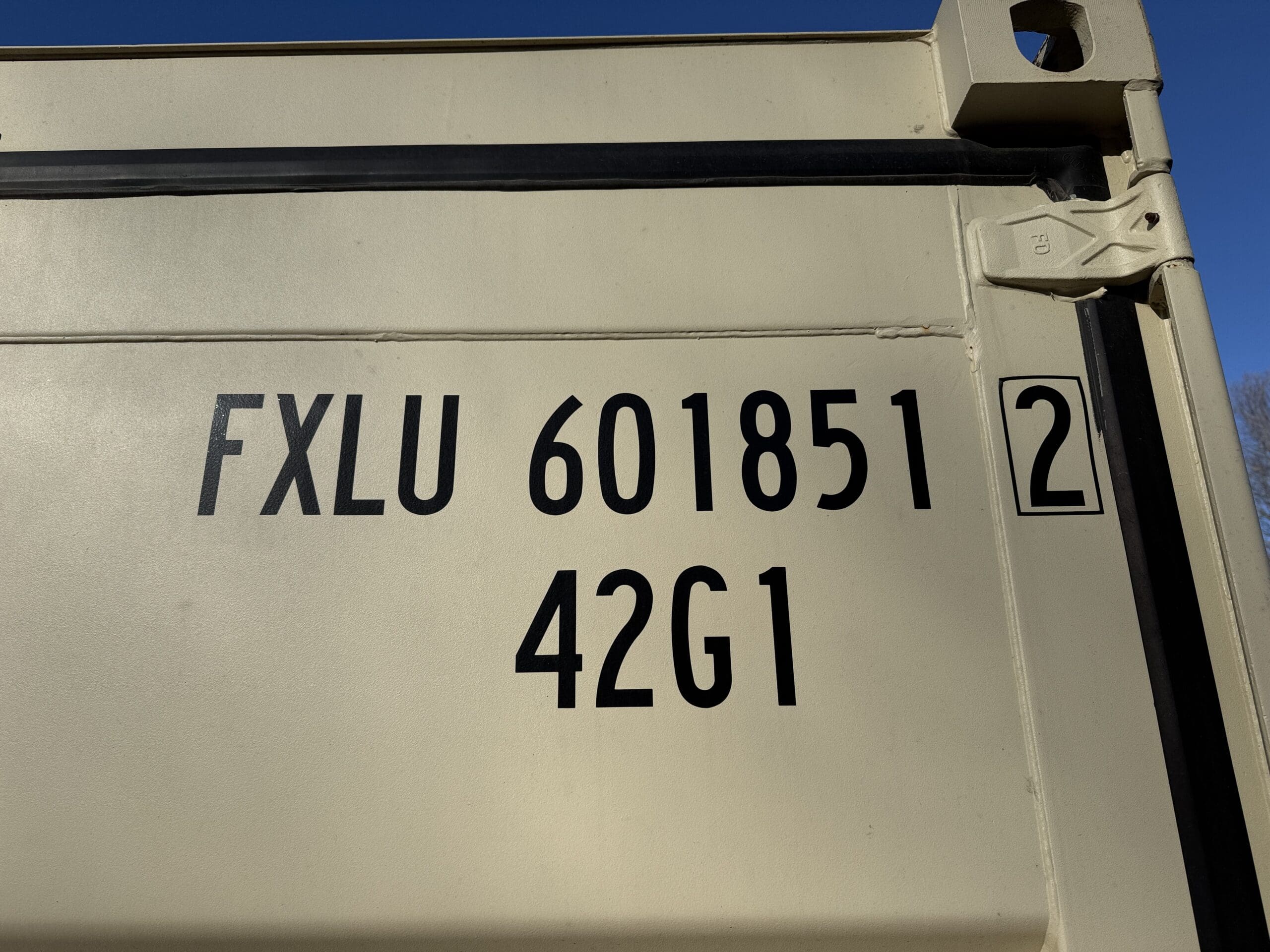 40ft New Shipping Container – Wind & Watertight – Beige — 40ft — new (image 2 of 12)