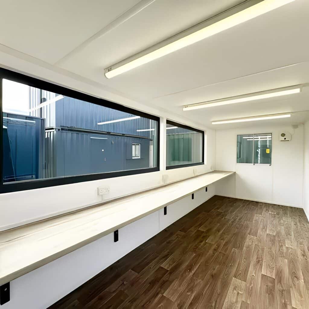 21ft x 8ft Custom Cabin Office / Canteen | Picture Windows | Portable Building — 20ft — new (image 10 of 12)