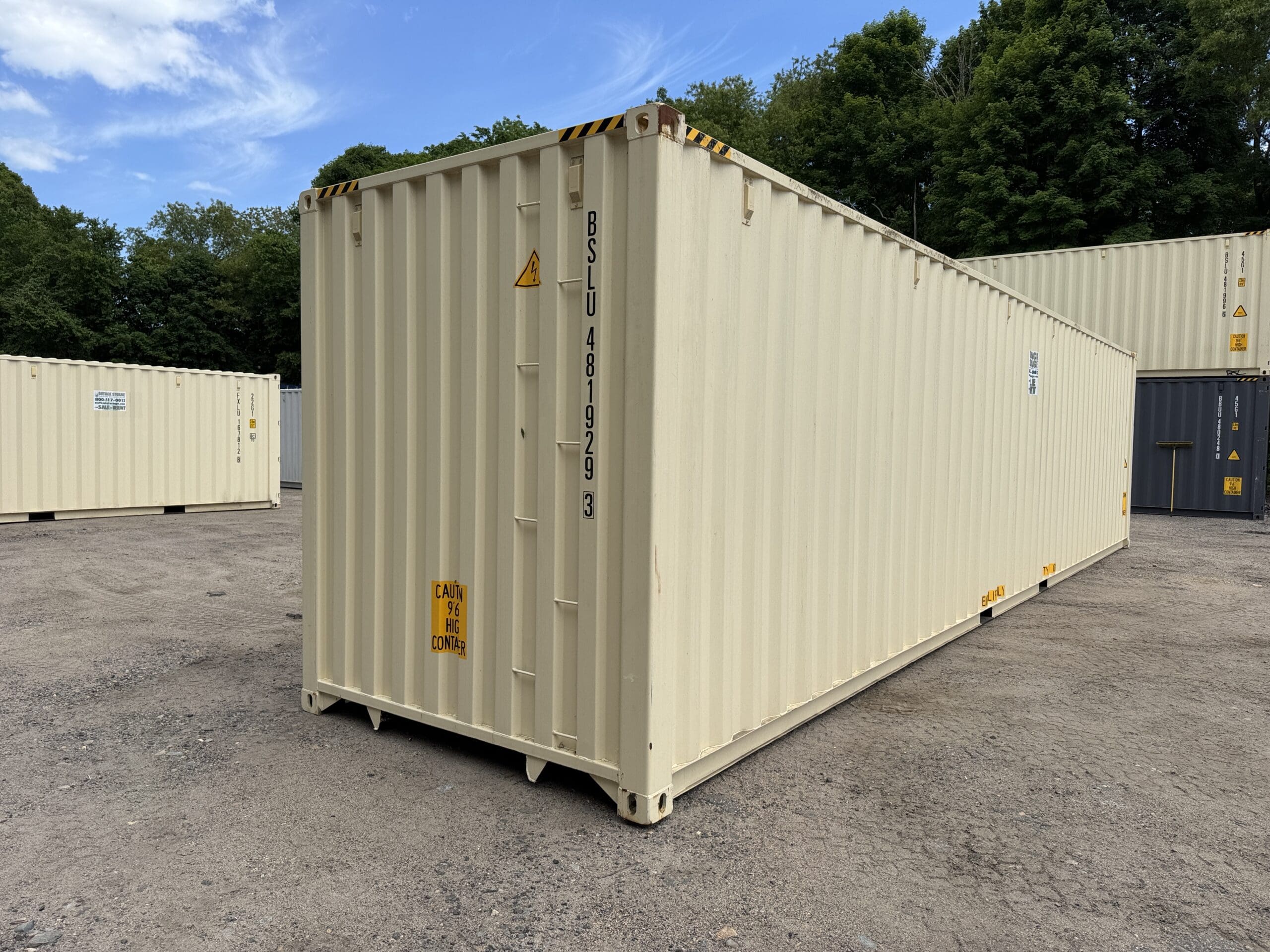 40ft New High Cube Shipping Container – Wind & Watertight – Beige — 40ft — new (image 12 of 12)
