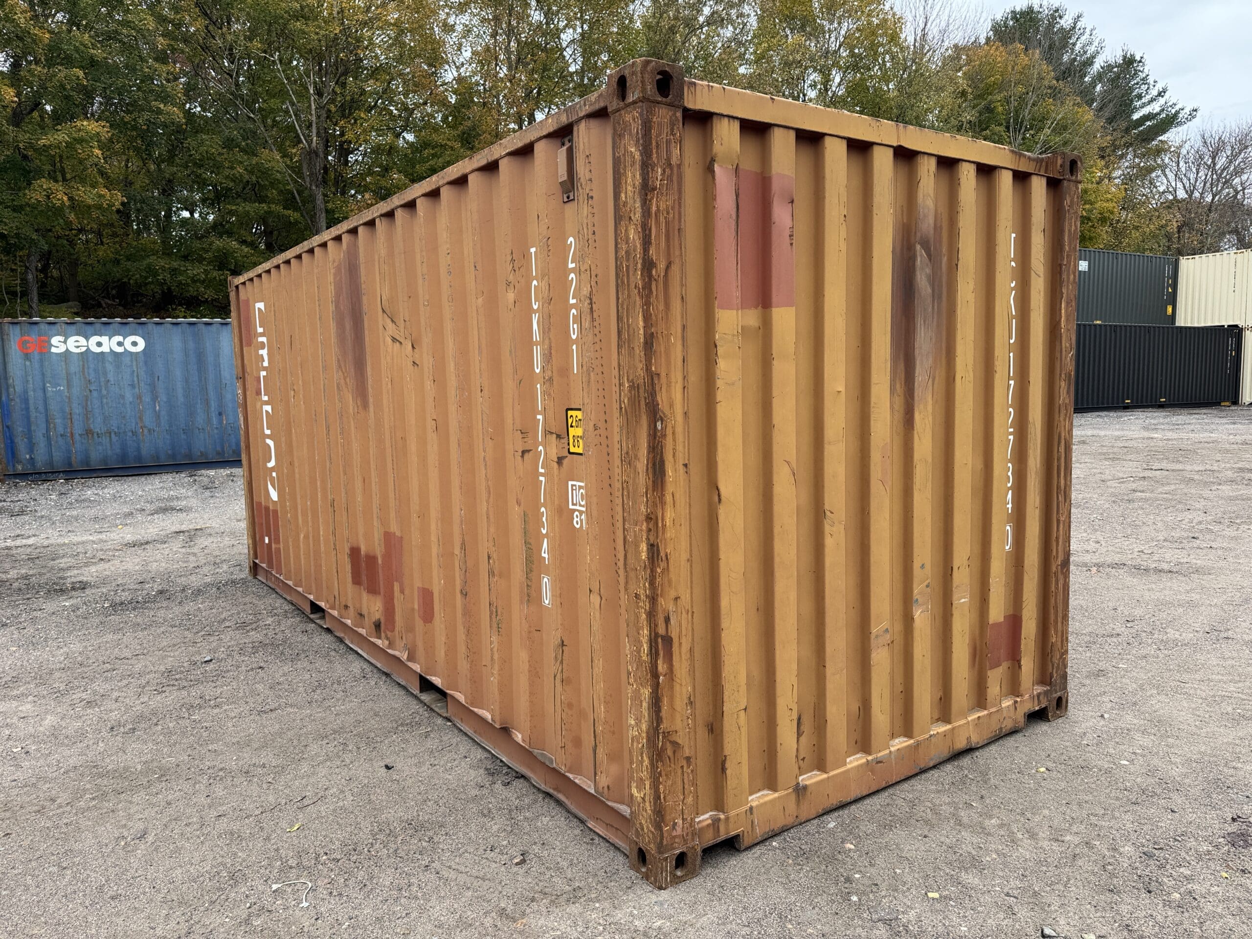 20ft Used Shipping Container – Wind & Watertight – Burnt Orange — 20ft — used (image 8 of 12)