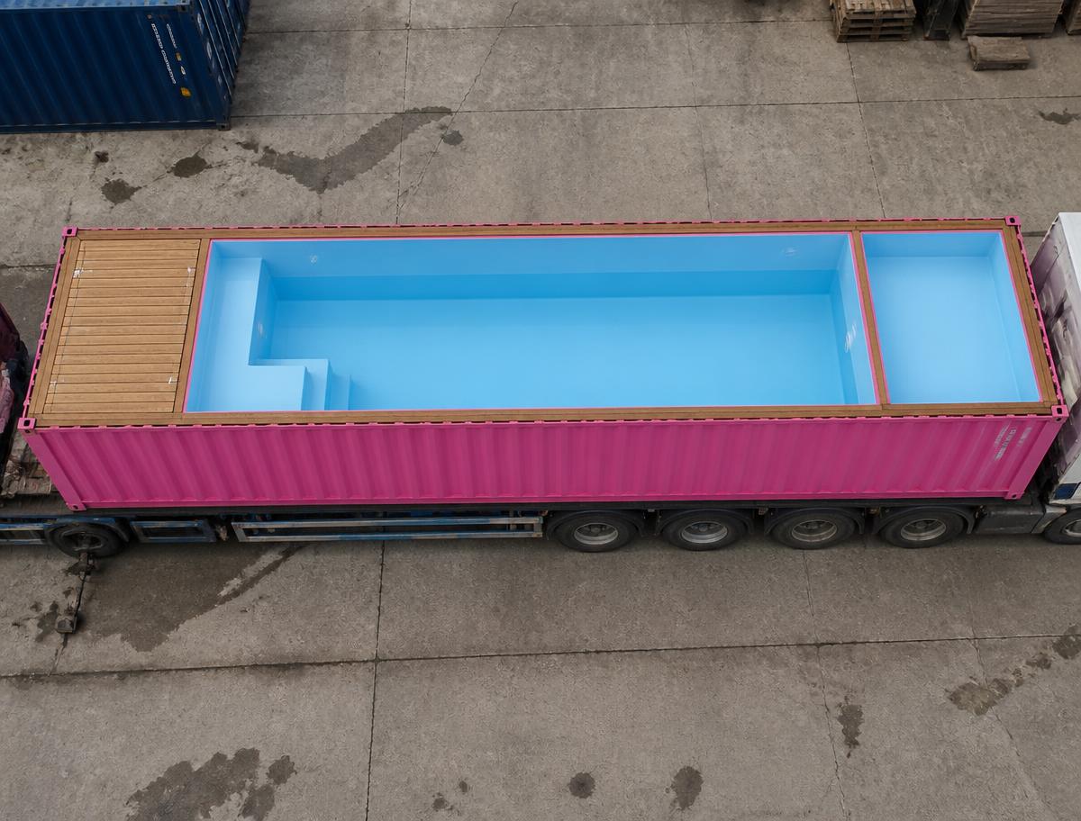 Pink 30 FT Container Pool — 30ft — new — container pools (image 4 of 4)