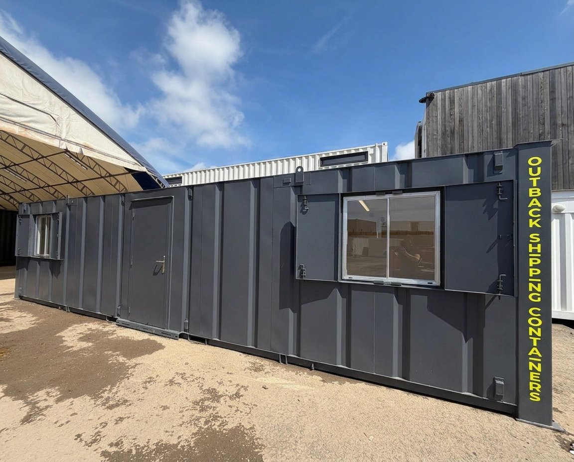 32x10ft Cabin – Container Drying Room / Changing Room – Anti-Vandal – Portable Building — 32x10FT — Refurbished (image 2 of 13)