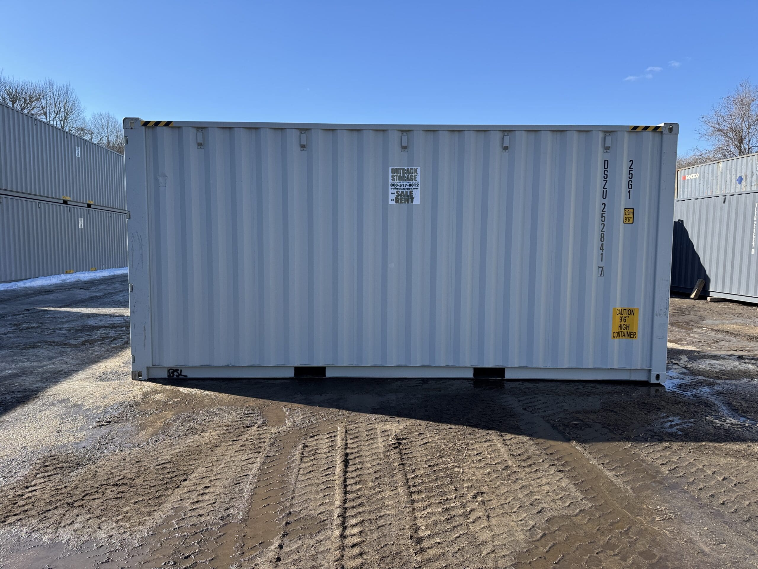 20ft New High Cube Shipping Container – Wind & Watertight – Gray — 20ft — new (image 9 of 12)