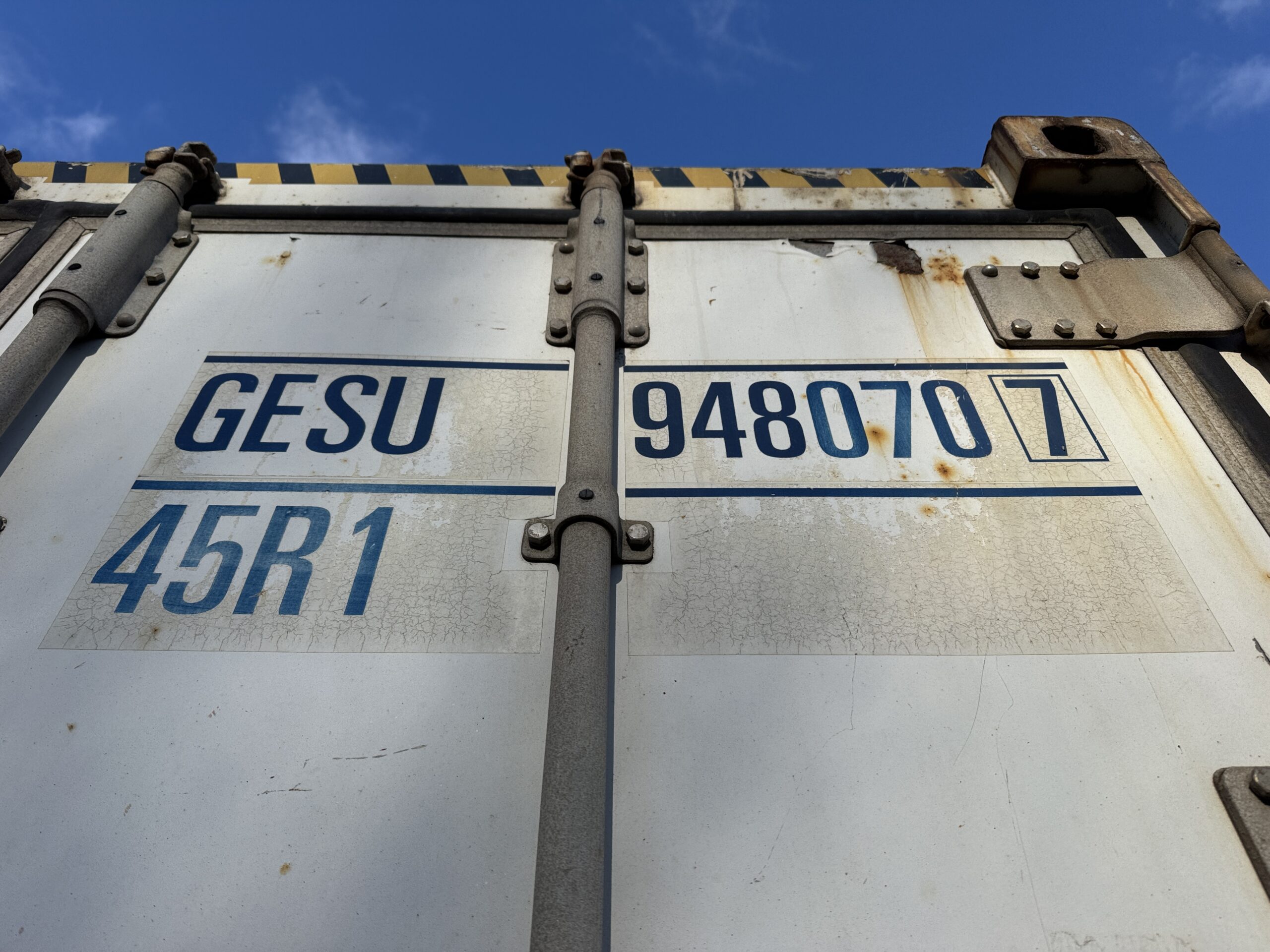 40ft As-Is High Cube Shipping Container – Wind & Watertight – White — 40ft — as_is (image 2 of 12)